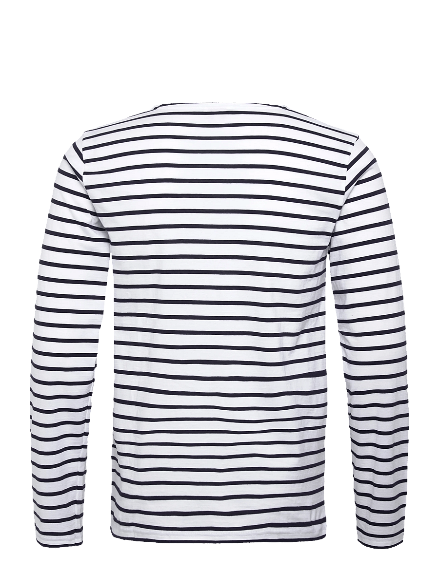 Armor Lux - Heritage Plozévet Men's Striped Shirt - langärmelig - white/navy - 2