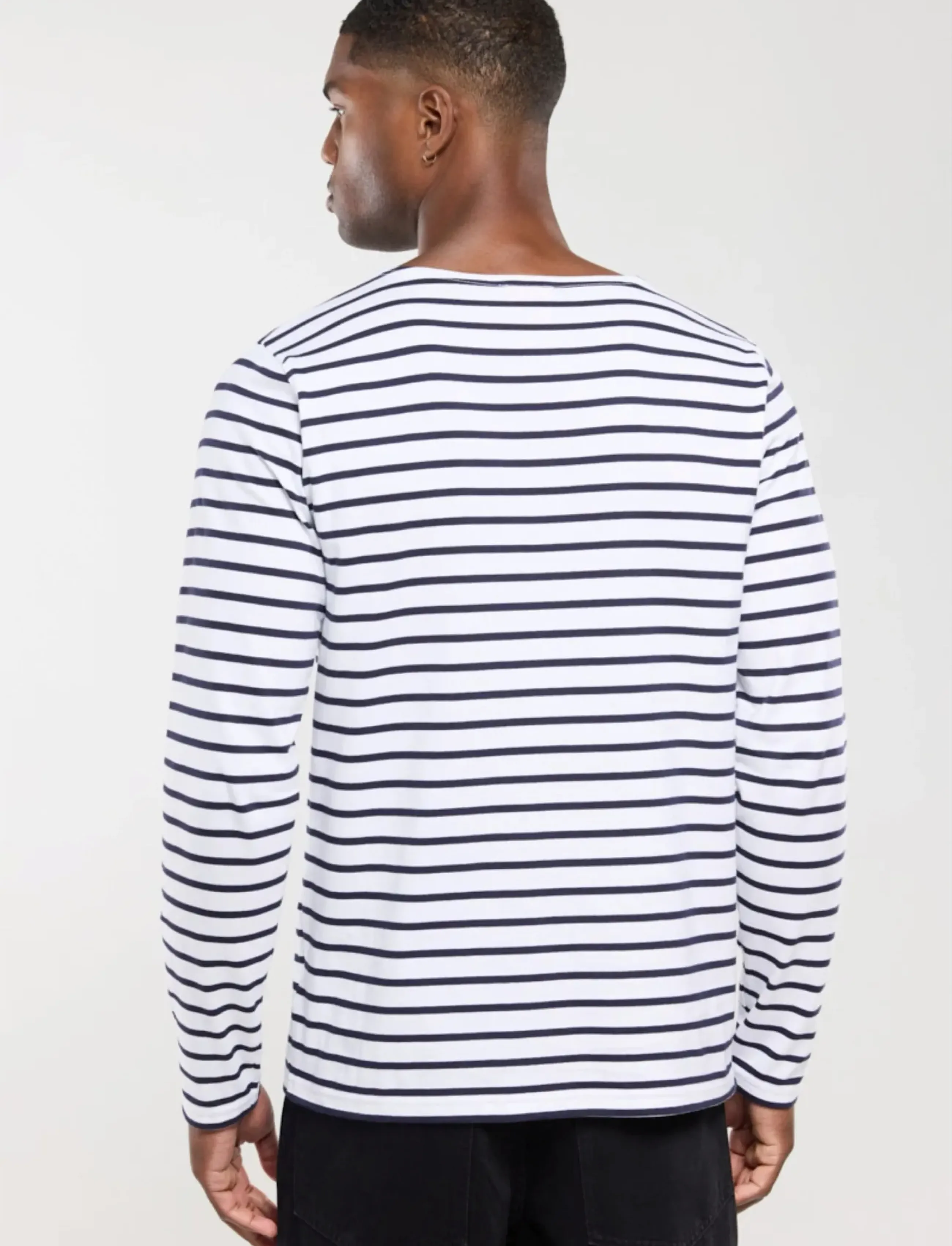 Armor Lux - Heritage Plozévet Men's Striped Shirt - langärmelig - white/navy - 3