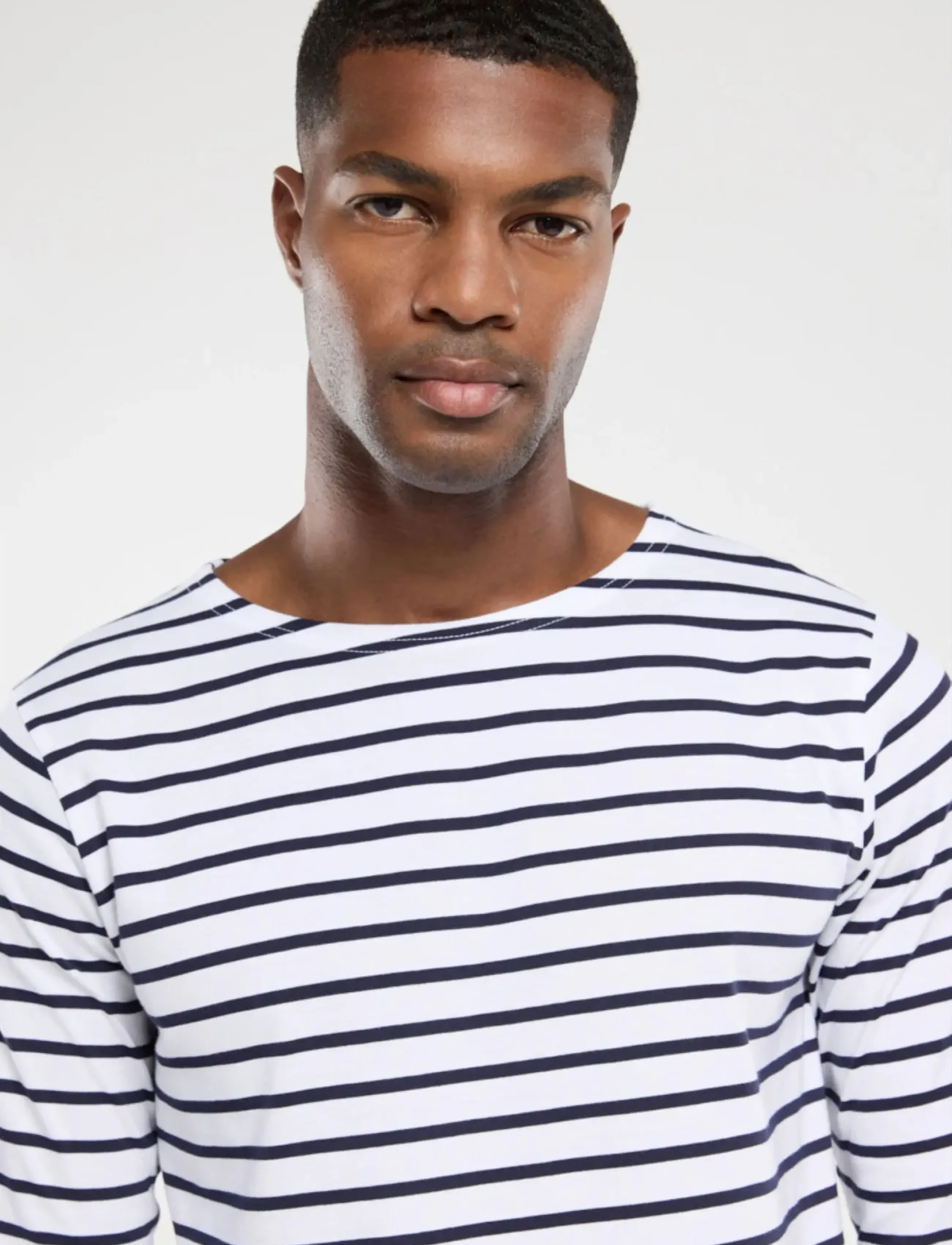 Armor Lux - Heritage Plozévet Men's Striped Shirt - langärmelig - white/navy - 4