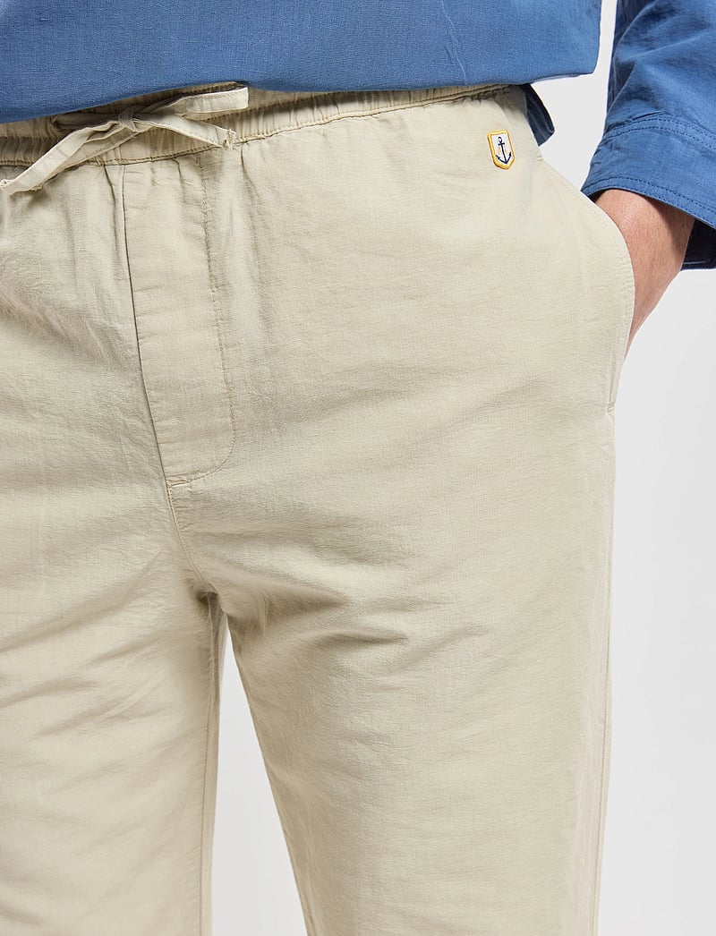 Armor Lux - Trousers Héritage - lininės kelnės - oyster - 3