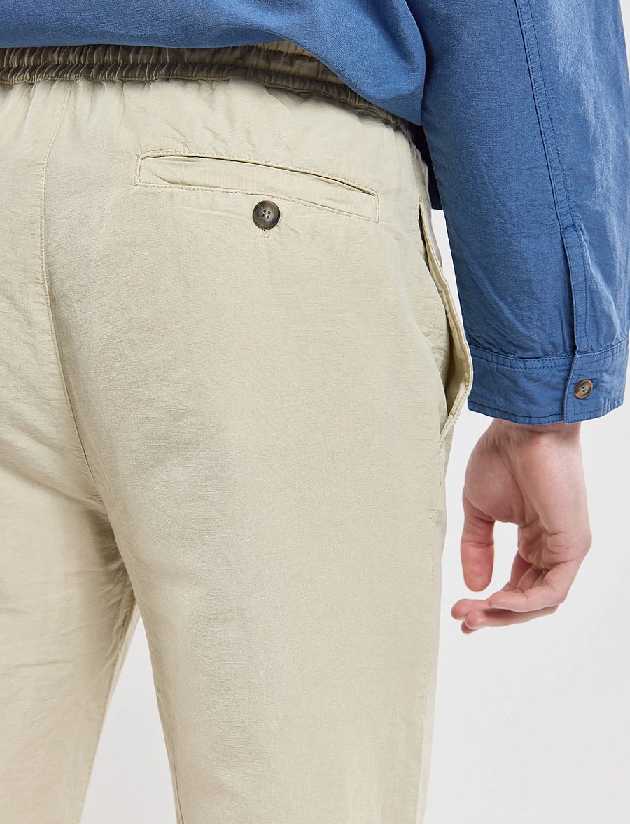Armor Lux - Trousers Héritage - leinenhosen - oyster - 4