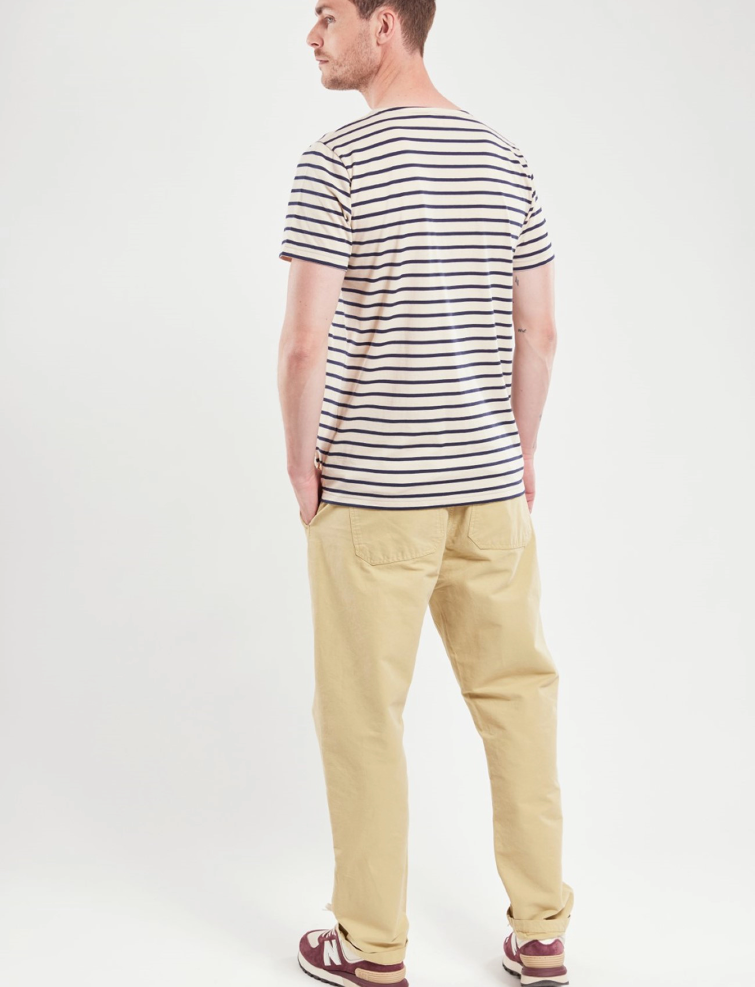 Armor Lux - Breton Striped Shirt Héritage - oyster e24/marine deep - 3