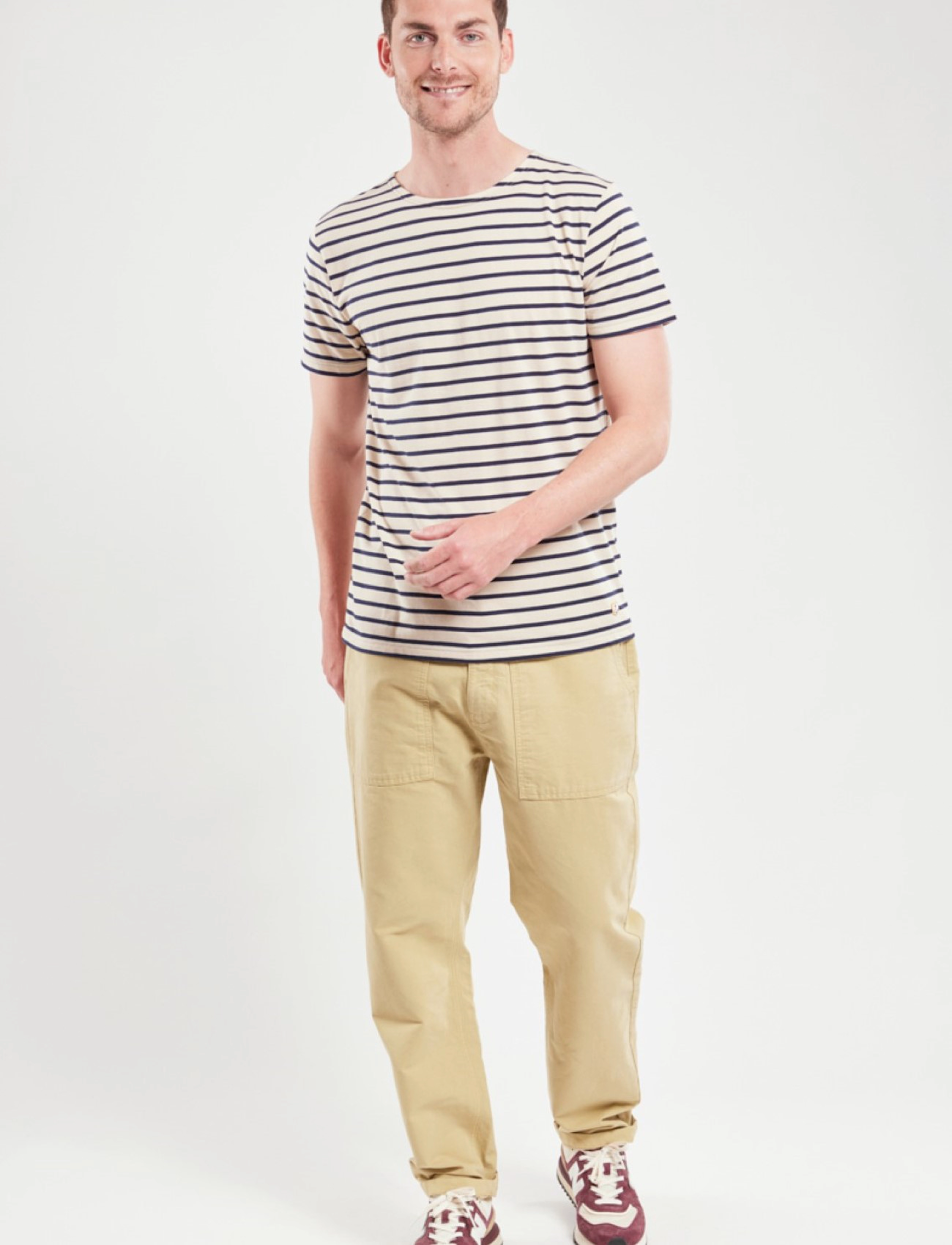 Armor Lux - Breton Striped Shirt Héritage - oyster e24/marine deep - 4