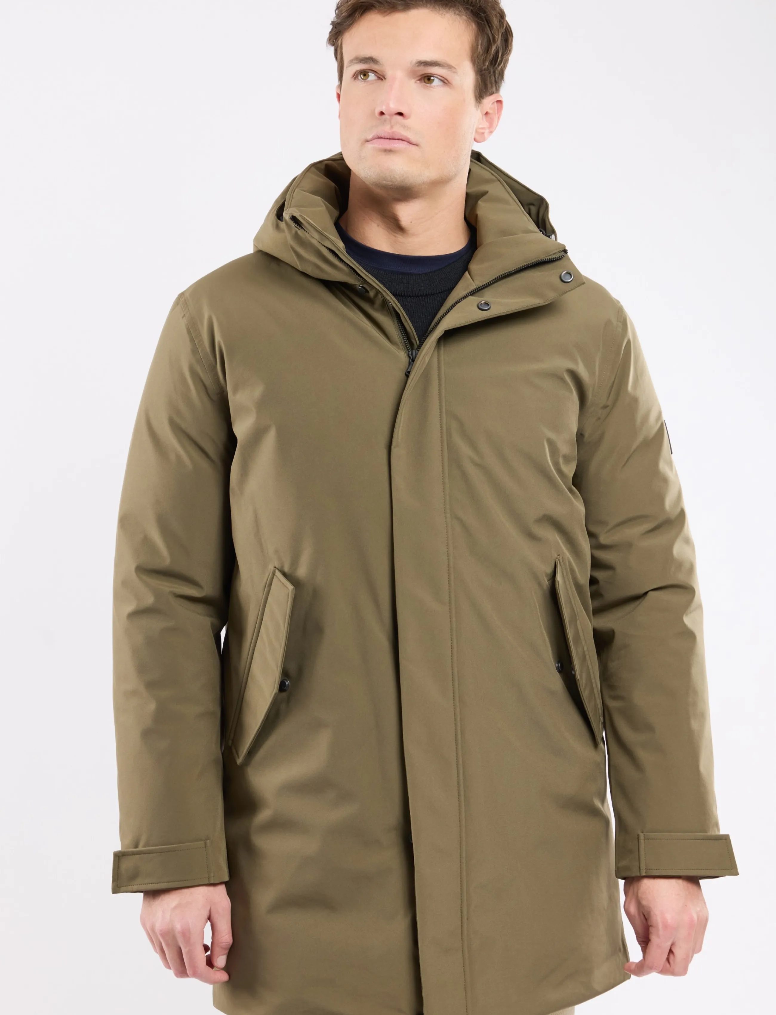 Armor Lux Parka jacket Winter Collab Bermudes - Daunenjacken - OLIVE / khaki/green