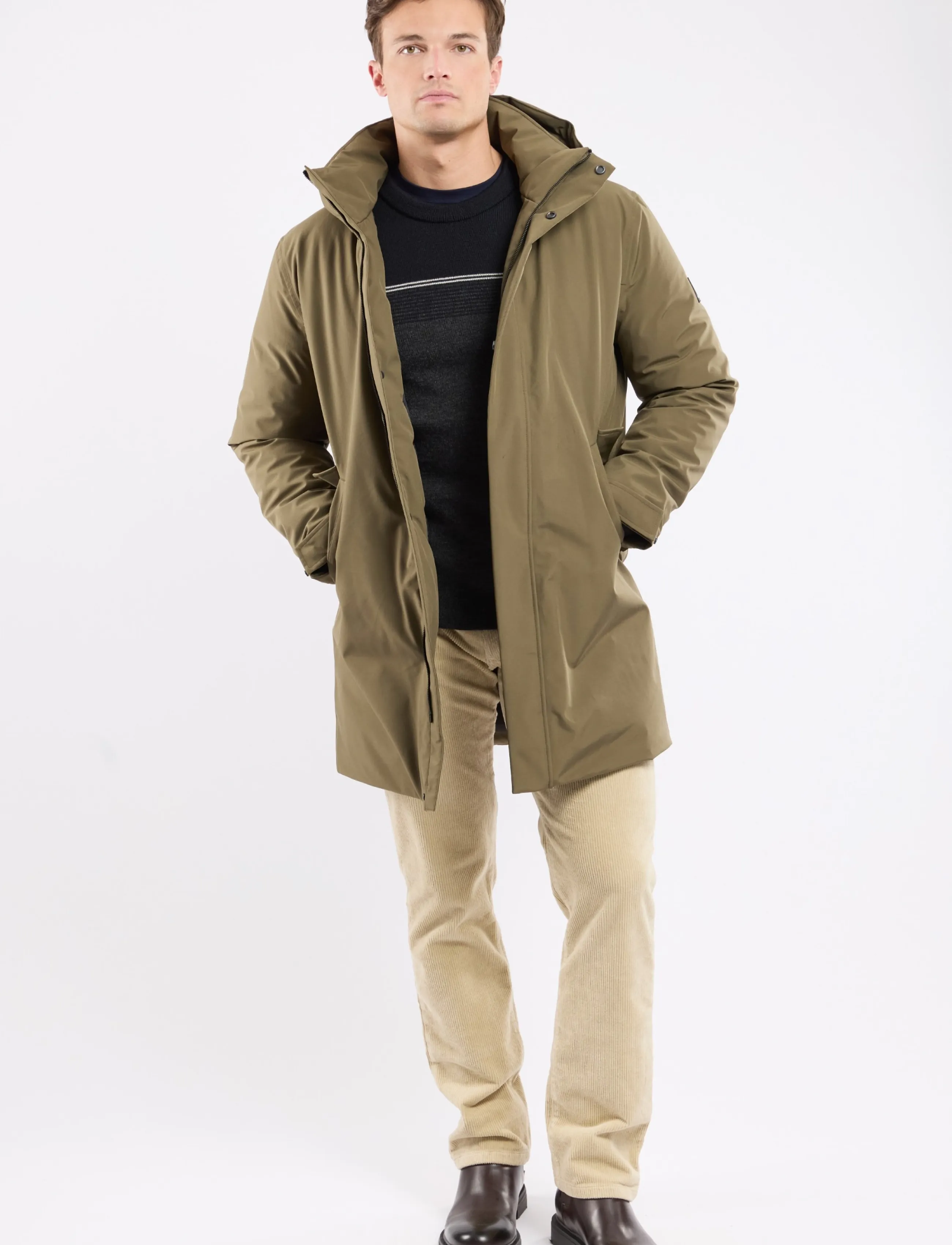 Armor Lux - Parka jacket Winter Collab Bermudes - parkas - olive - 4