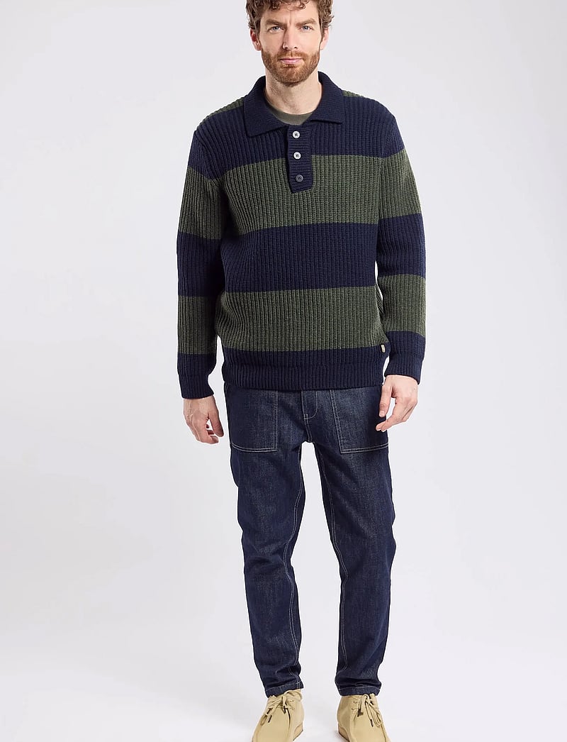 Armor Lux - Sweater Polo neck Héritage - gestrickte polohemden - navy/chimÉra chinÉ - 4