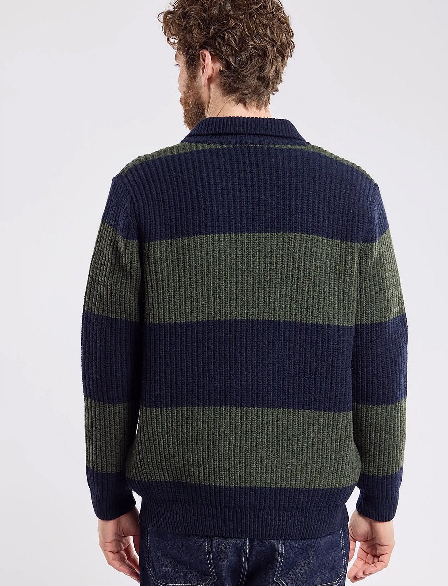Armor Lux - Sweater Polo neck Héritage - langärmelige strick-polohemden - navy/chimÉra chinÉ - 5