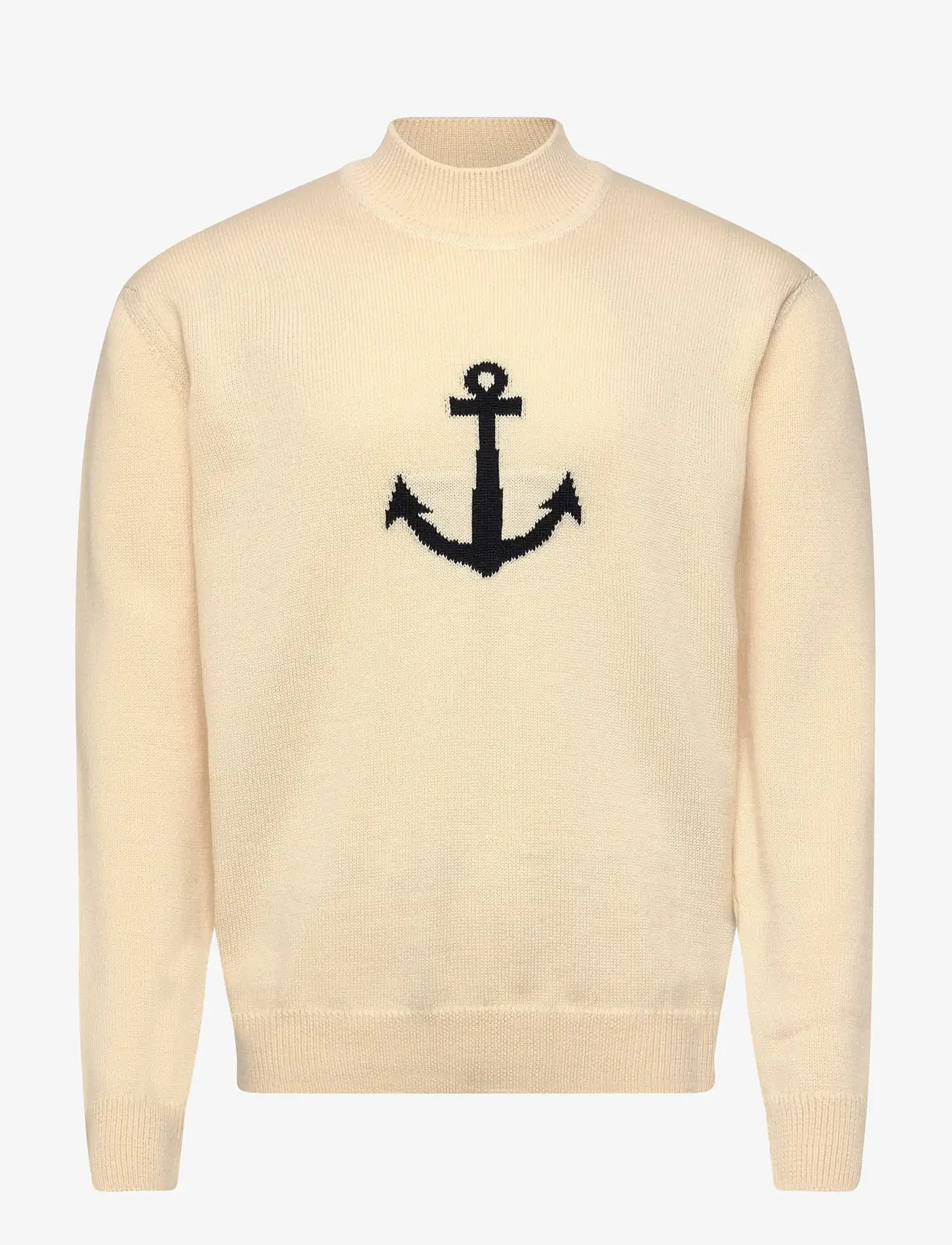 Armor Lux - Sweater Stand up Collar Héritage - rund hals - nature/navy - 1