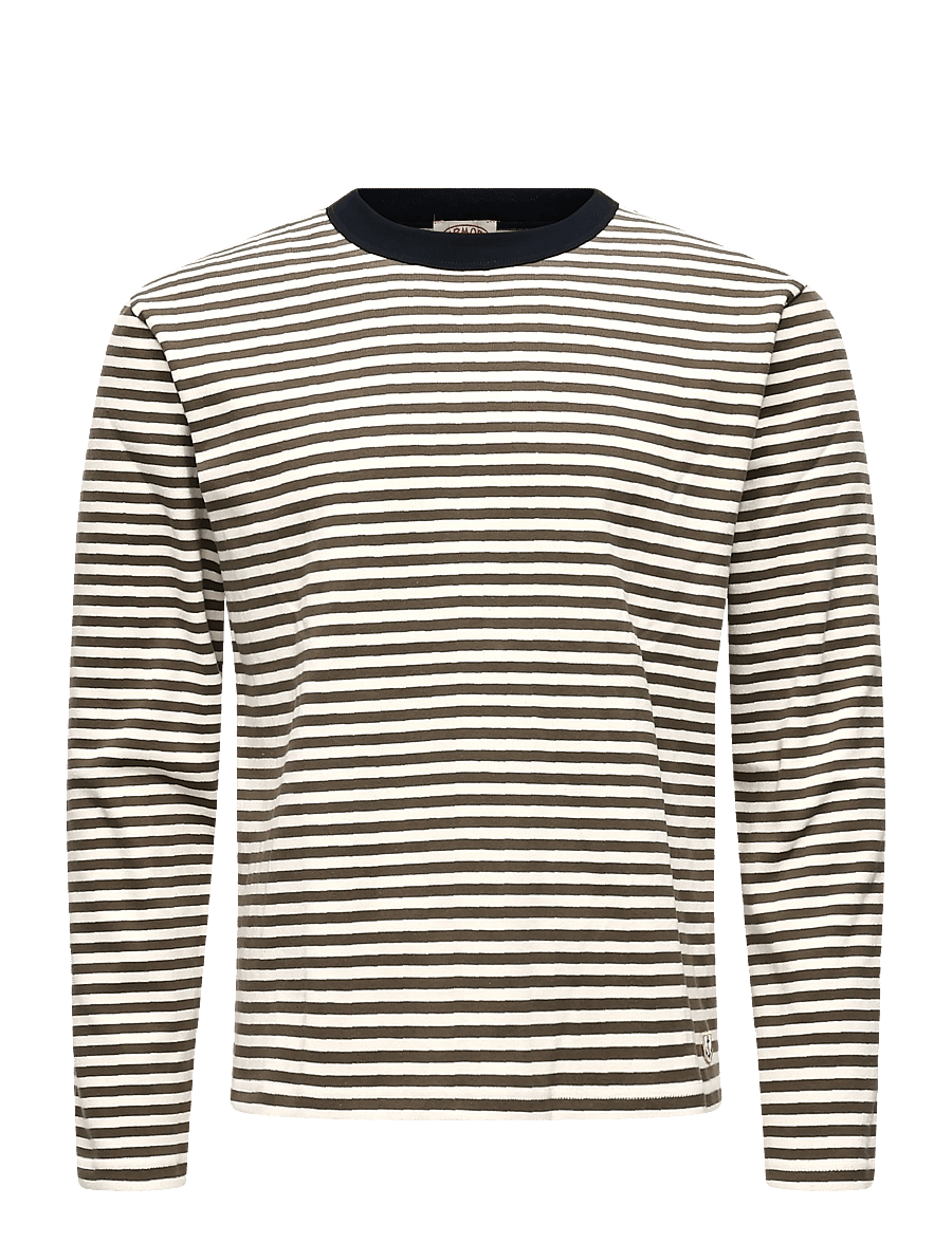 Armor Lux - Longsleeved T-Shirt Héritage - langærmede t-shirts - olive/milk - 1