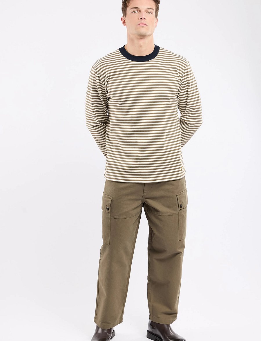 Armor Lux - Longsleeved T-Shirt Héritage - langærmede t-shirts - olive/milk - 3