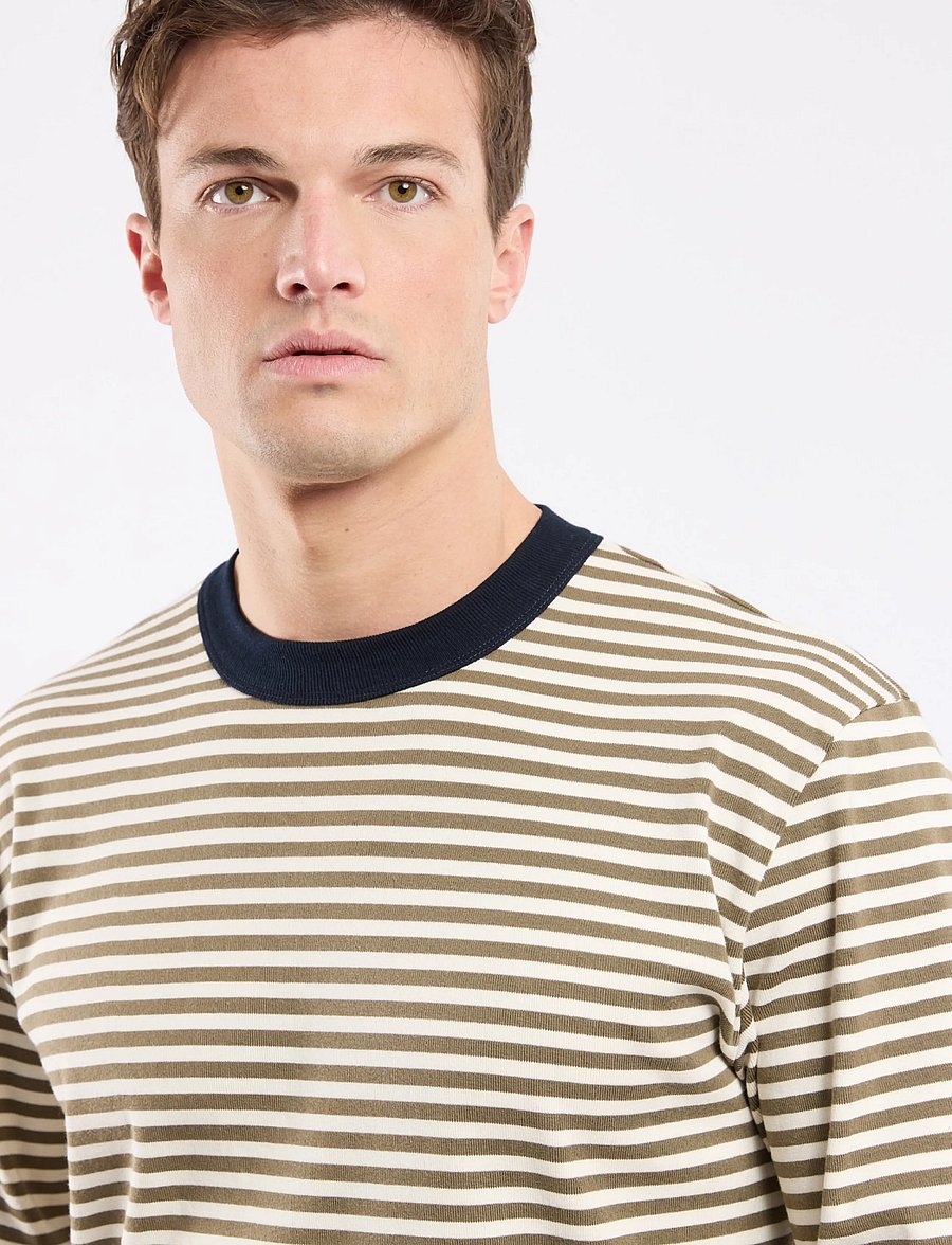 Armor Lux - Longsleeved T-Shirt Héritage - langærmede t-shirts - olive/milk - 4