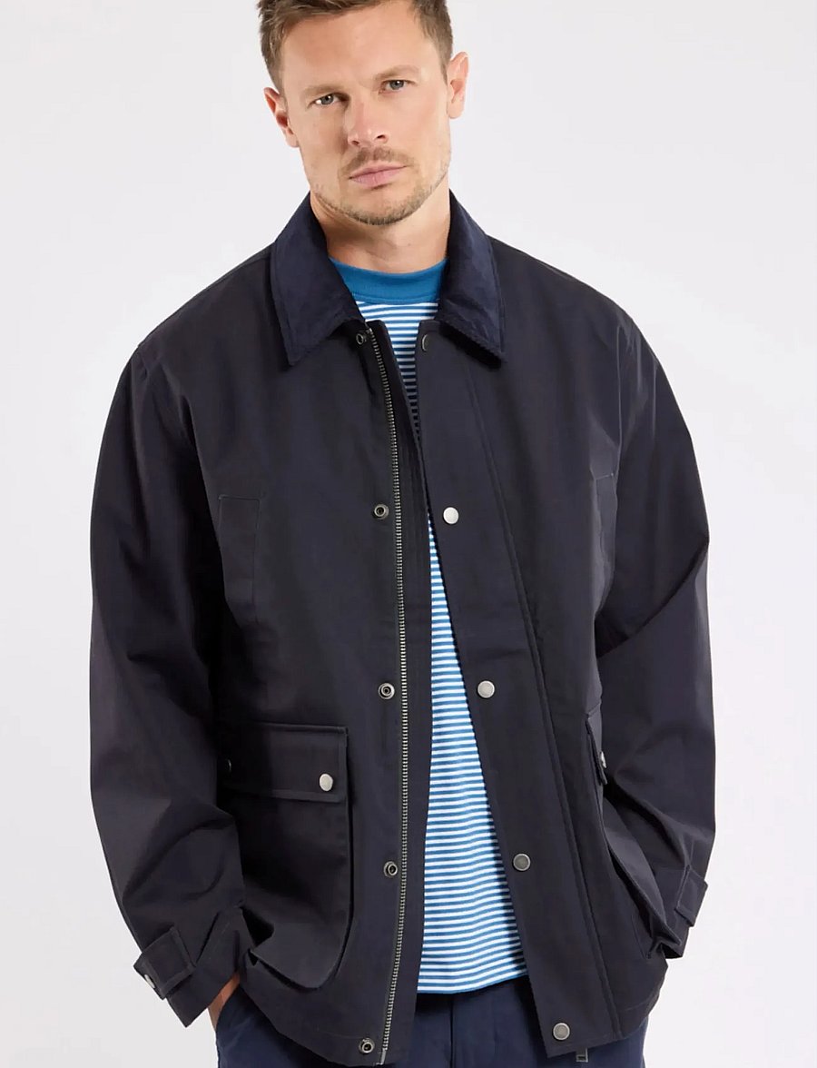 Armor Lux - Heritage Lined Canvas Jacket - leichte jacken - rich navy - 3