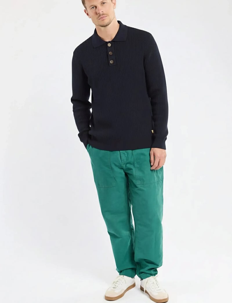 Armor Lux - Heritage polo neck jumper - gestrickte polohemden - marine deep - 4