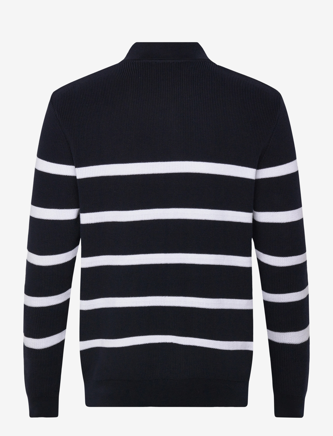 Armor Lux - Heritage polo neck jumper - långärmade stickade pikétröjor - marine deep / white - 2