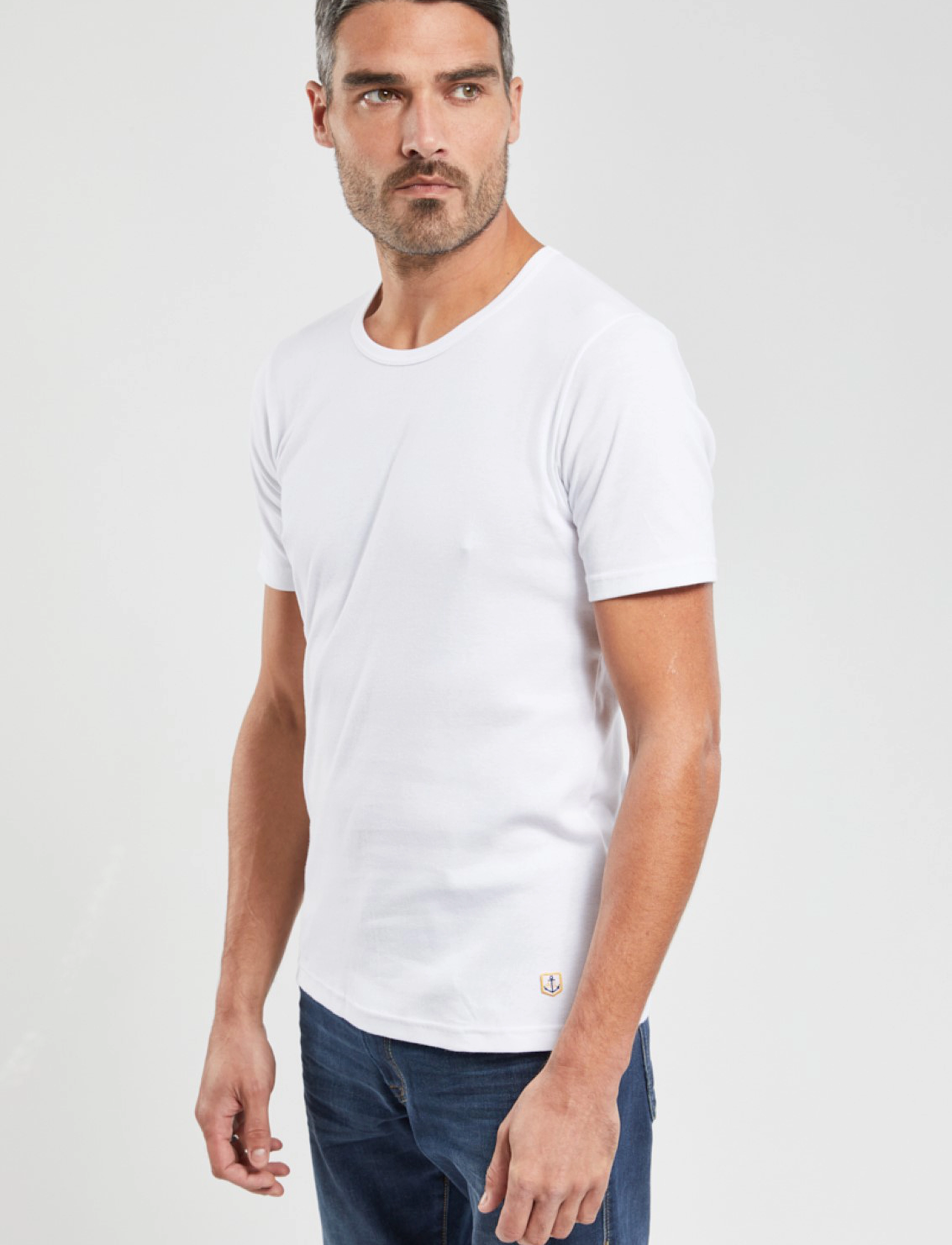 Armor Lux - Pack of 2 T-Shirts Héritage - white/navy - 5