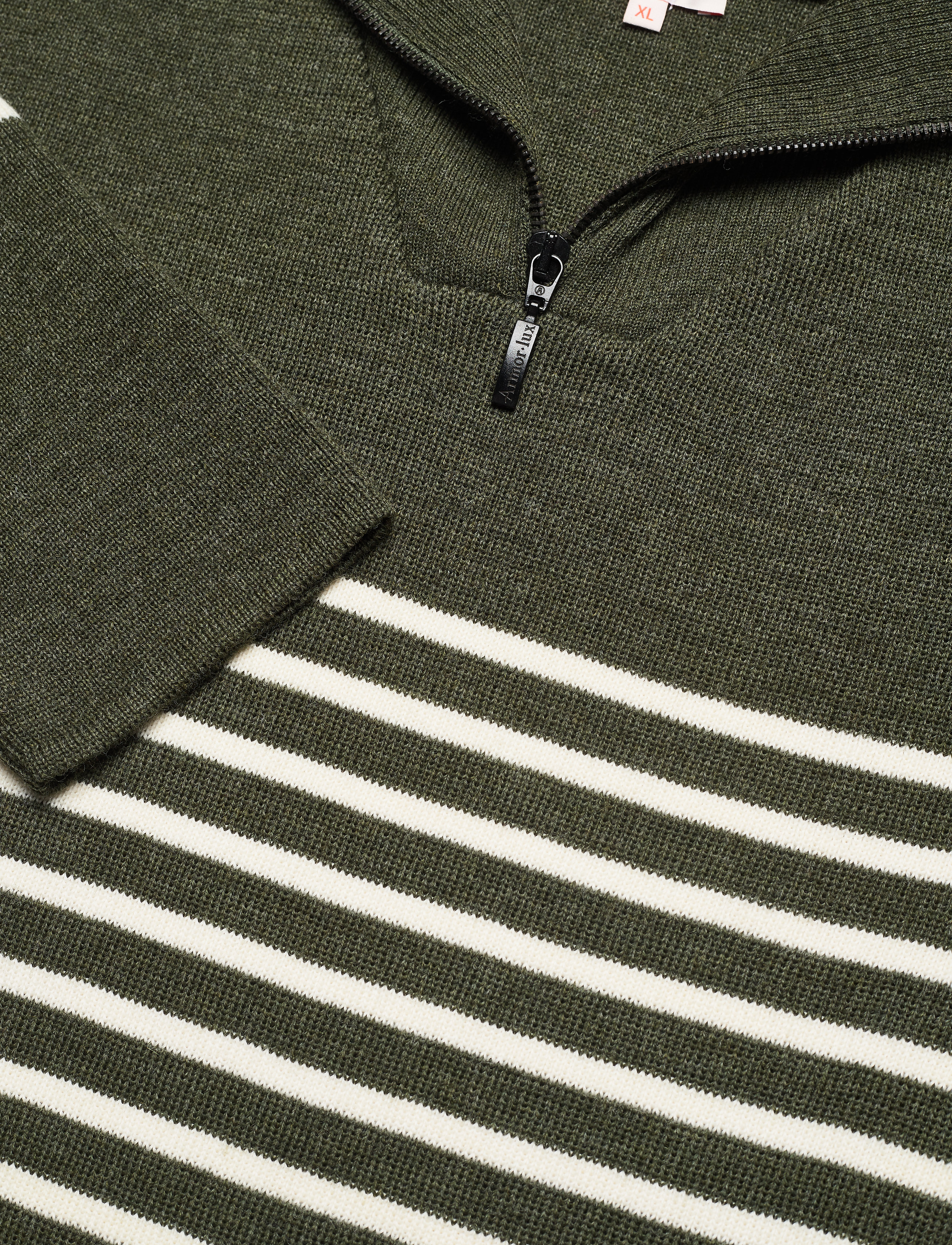 Armor Lux - Sweater zip-up collar Héritage - epicea chiné/nature - 2