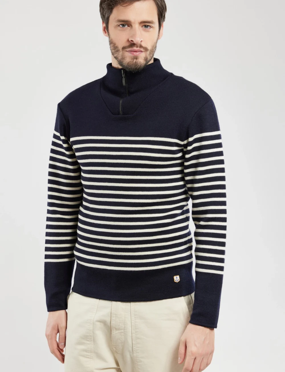 Armor Lux Sweater Zip up Collar Heritage Half zip Boozt