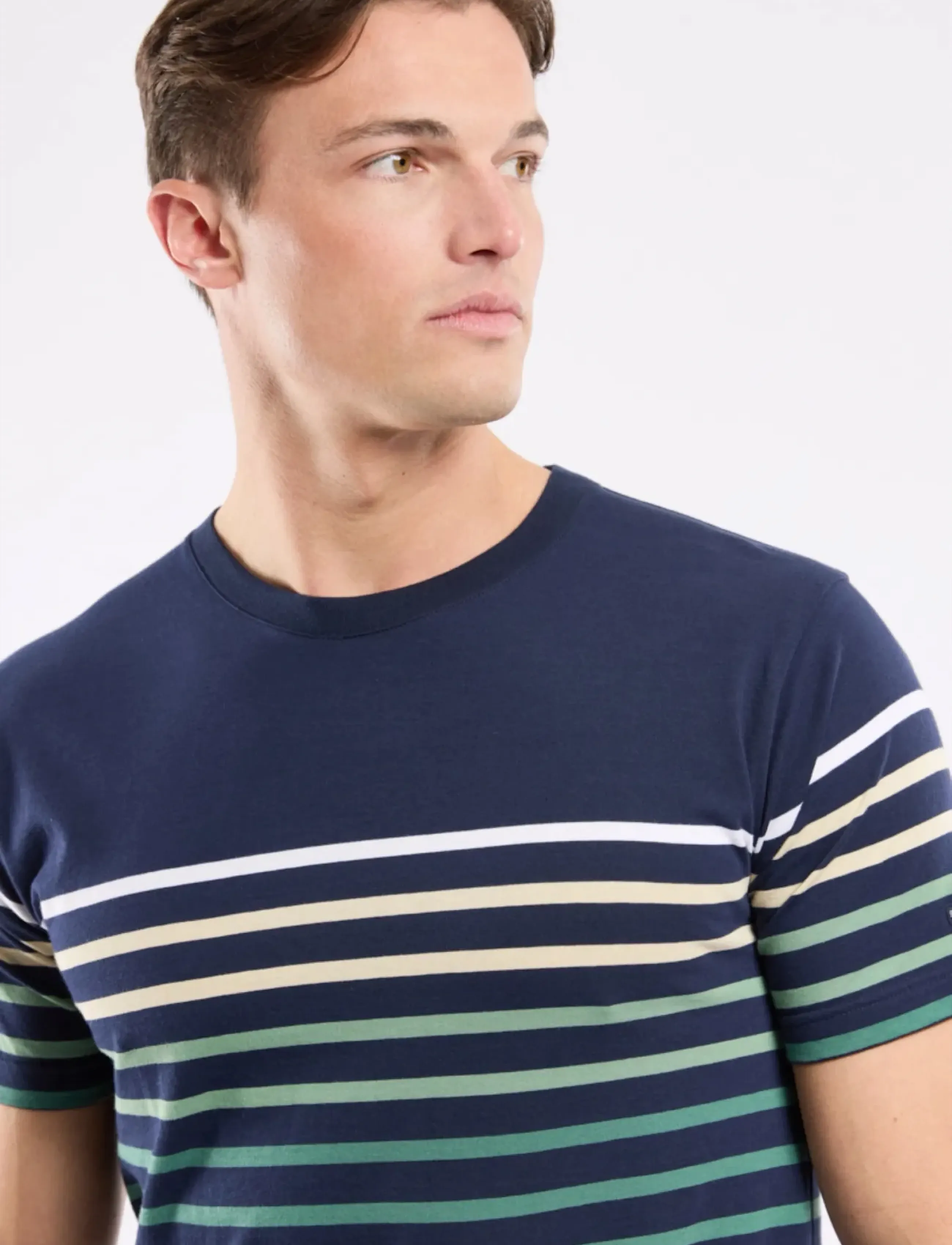 Armor Lux - Placed Striped T-Shirt - kortærmede t-shirts - marine deep/multicol e26 - 3