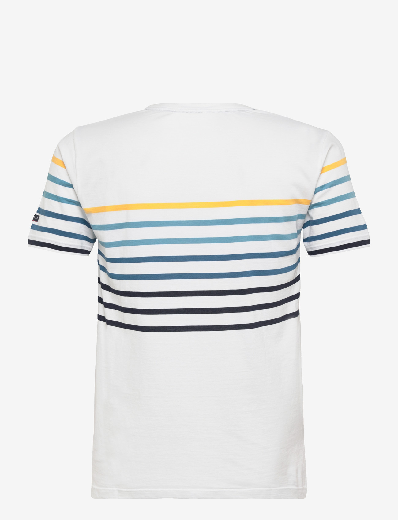 Armor Lux - Placed Striped T-Shirt - short-sleeved t-shirts - white/multicol e26 - 2