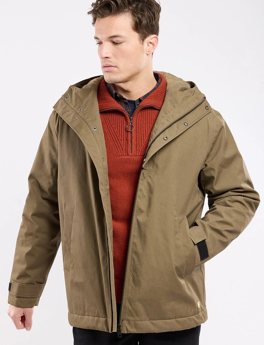 Armor Lux - Heritage Hooded Parka - parkas - olive - 4