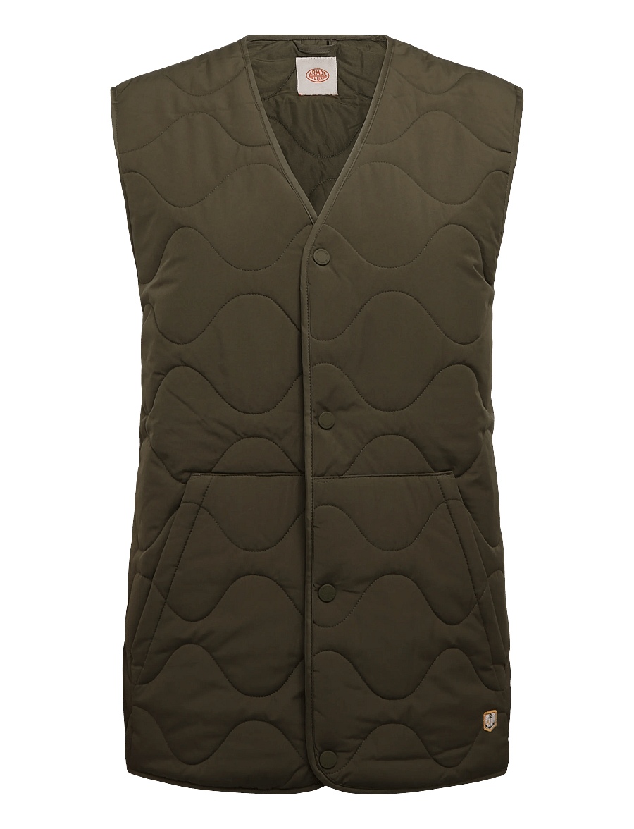 Armor Lux - Heritage Sleeveless Puffer - westen - olive - 1