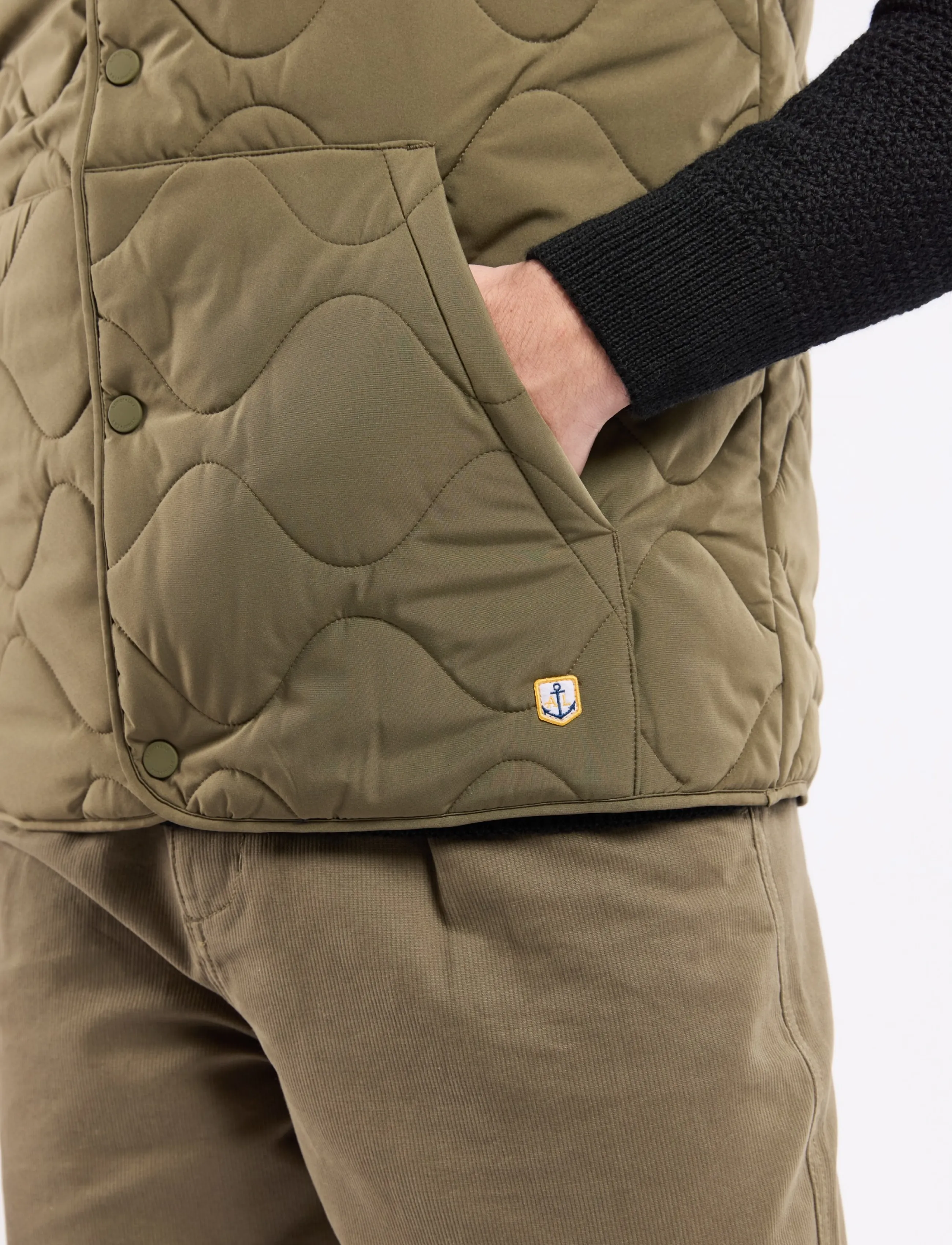 Armor Lux - Heritage Sleeveless Puffer - westen - olive - 5