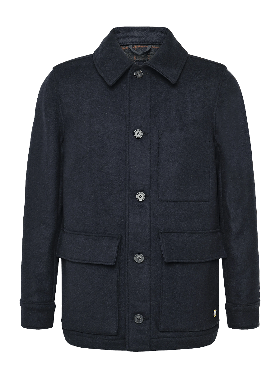 Armor Lux - Heritage jacket - rich navy/carreaux ketchup - 1