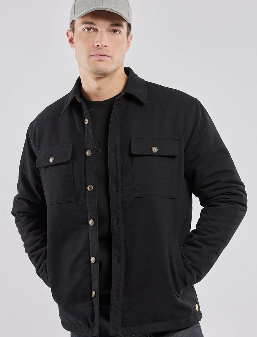 Armor Lux - Quilted Overshirt - black - 0
