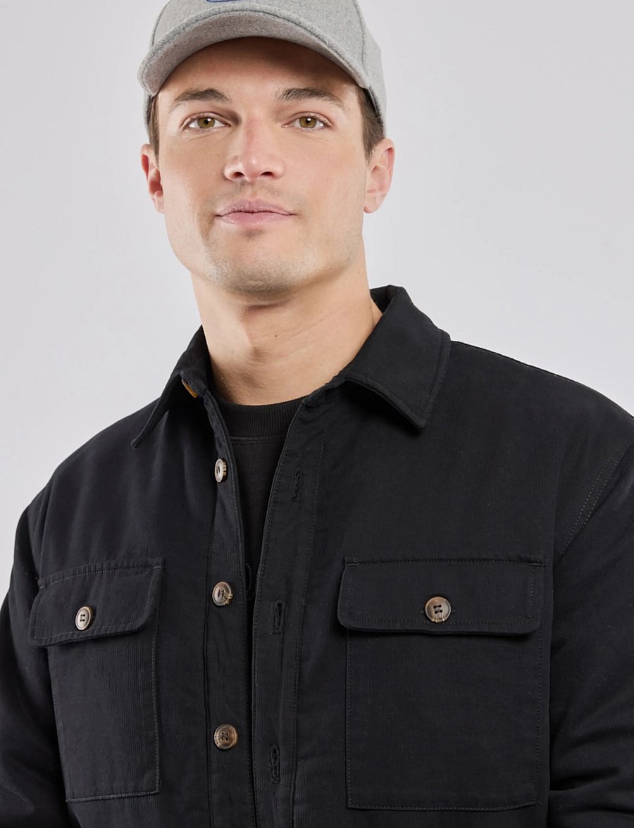 Armor Lux - Quilted Overshirt - black - 4