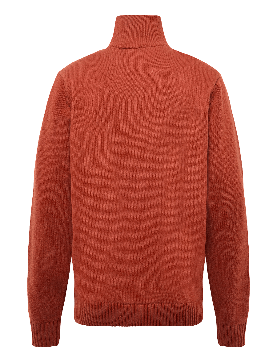 Armor Lux - Trucker Sweater - half zip jumpers - ketchup chinÉ - 2