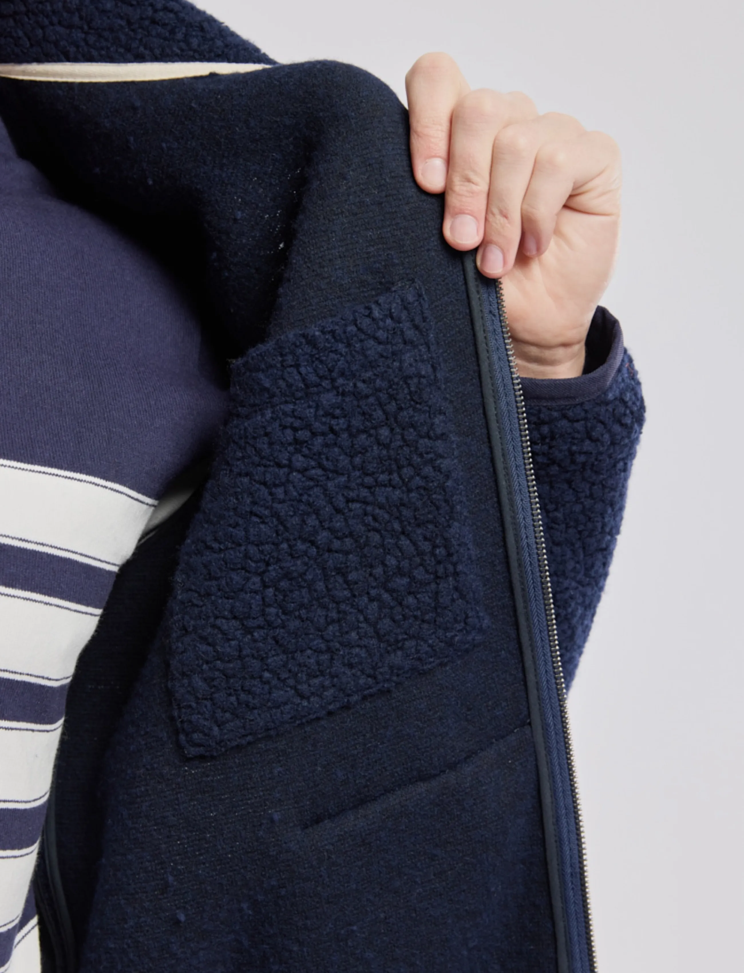 Armor Lux Sherpa Zip-Up Jacket jackor herr – bild 6