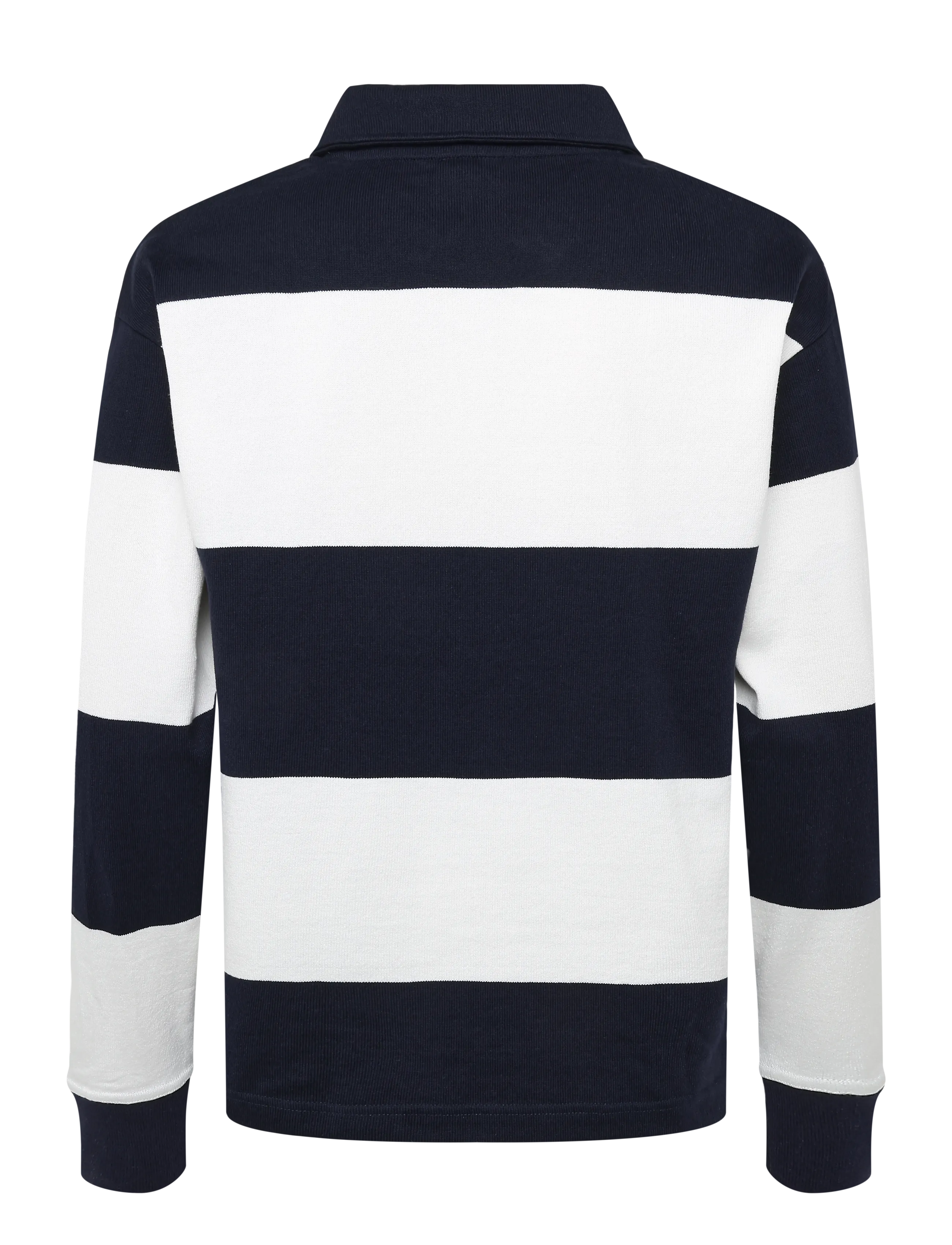 Armor Lux - Long-sleeve Polo Collar Sweatshirt - navire/ milk - 2