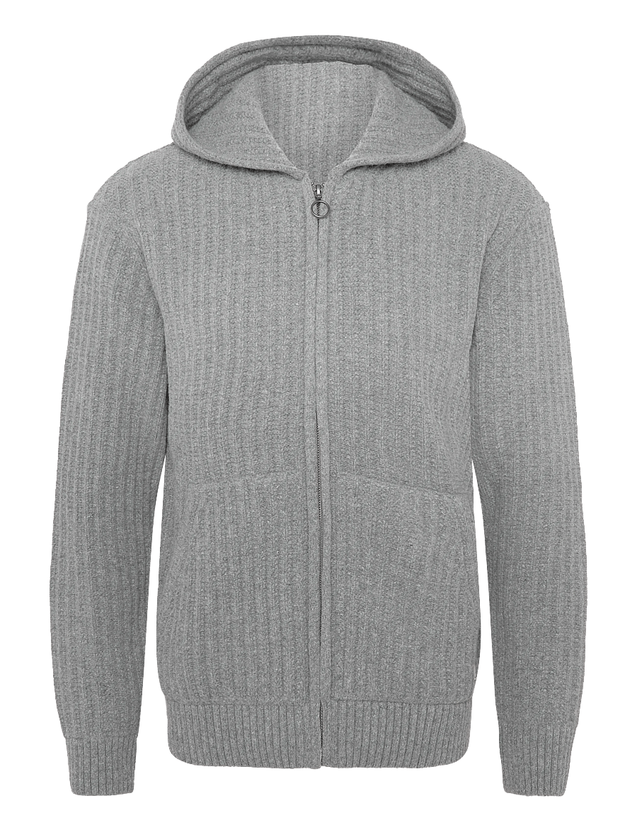 Armor Lux - Hooded Zip-up Vest - strickjacken - slate - 1
