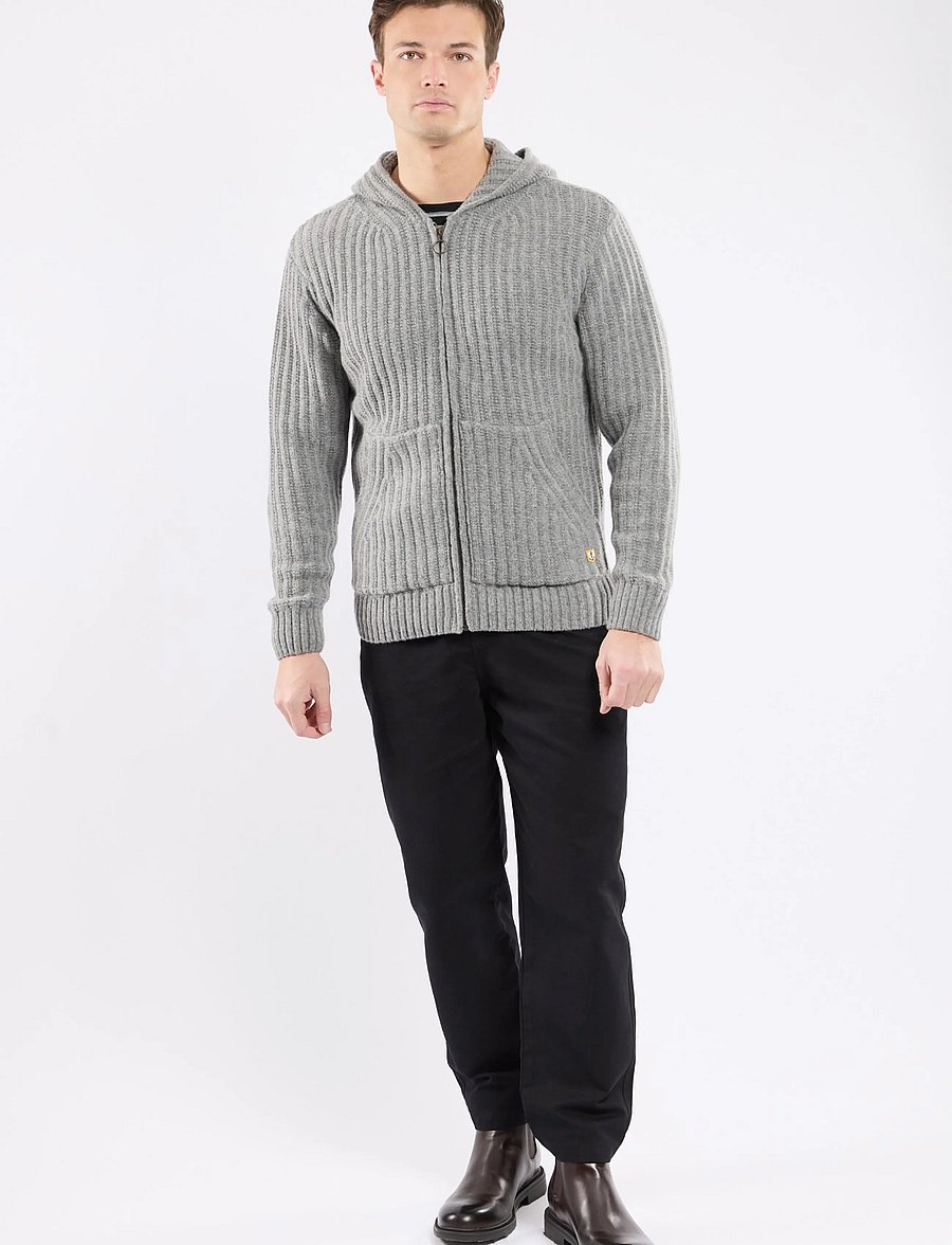 Armor Lux - Hooded Zip-up Vest - strickjacken - slate - 0