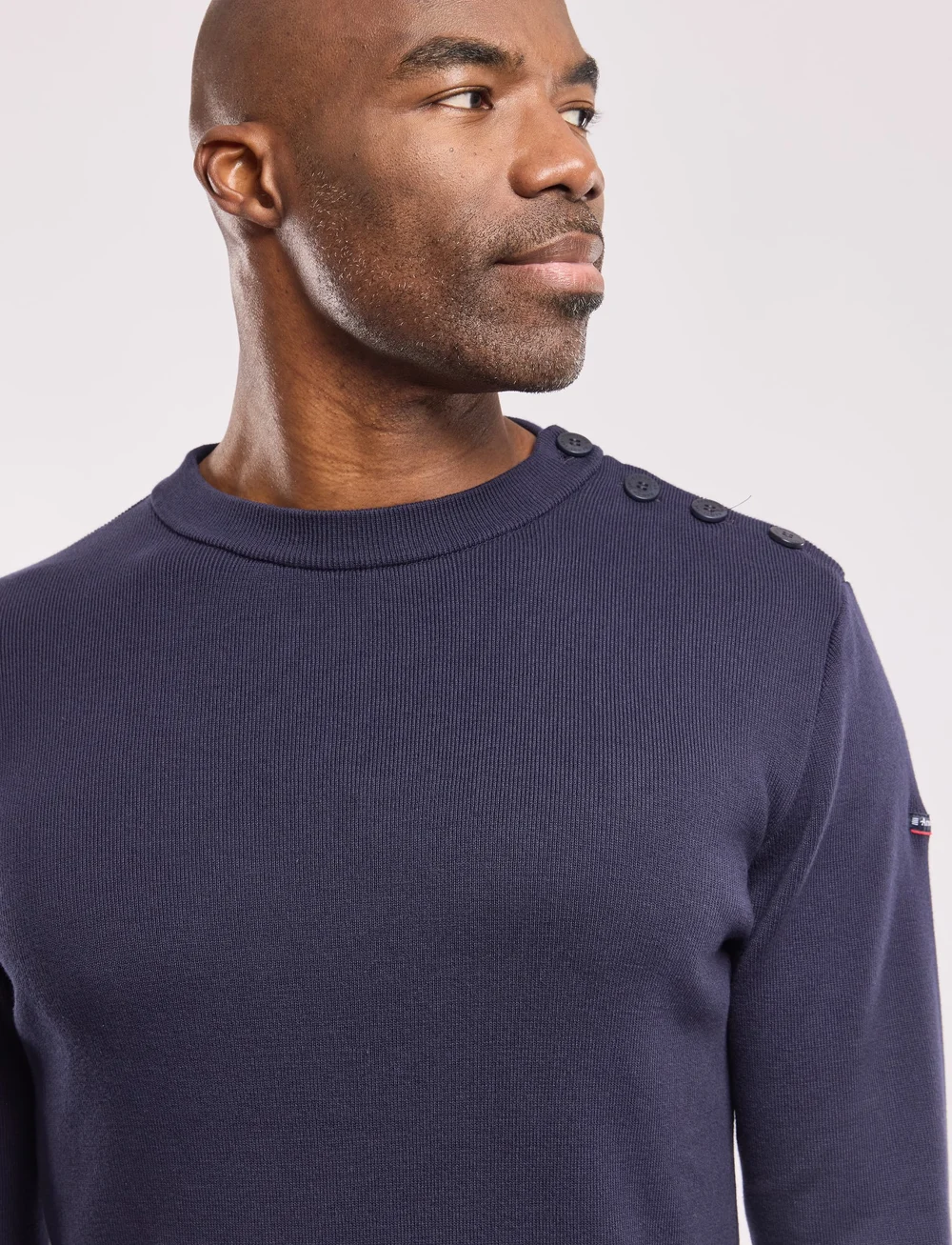 Armor Lux - Striped Mariner Sweater "Groix" - rundhalsad - navy - 3