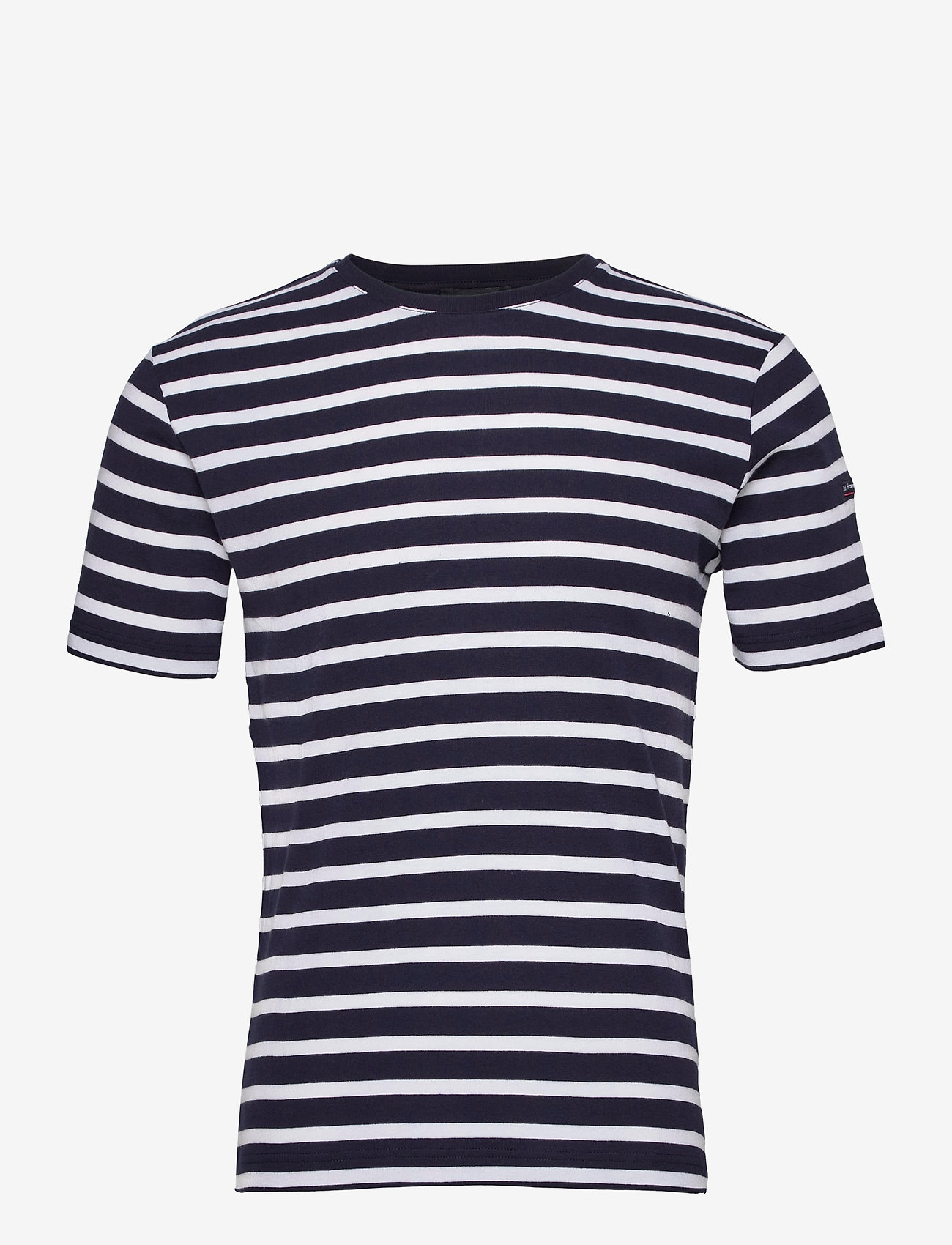 Armor Lux - Morgat Men's Striped Shirt - t-shirts - navy/white - 1