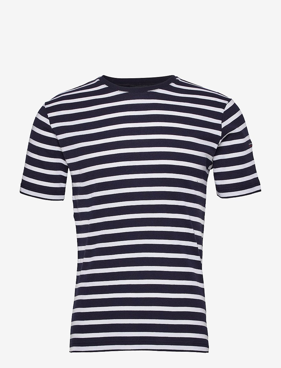 Armor Lux - Morgat Men's Striped Shirt - lühikeste varrukatega t-särgid - navy/white - 1