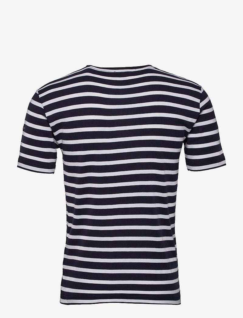 Armor Lux - Morgat Men's Striped Shirt - lühikeste varrukatega t-särgid - navy/white - 2