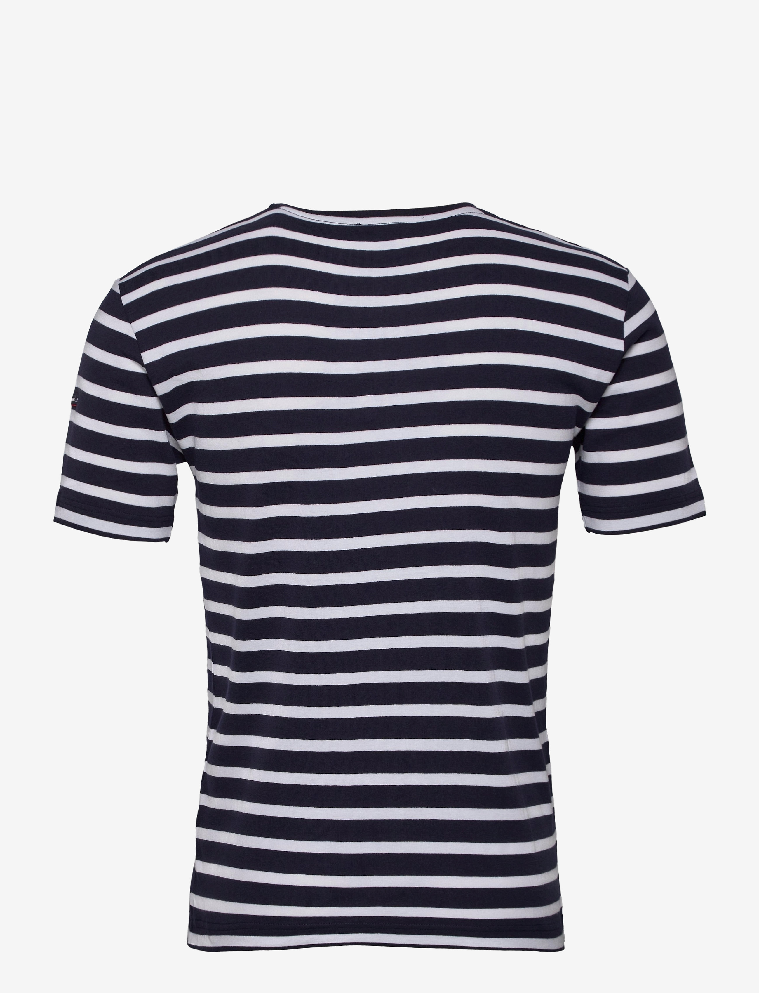 Armor Lux - Morgat Men's Striped Shirt - kortärmade t-shirts - navy/white - 2