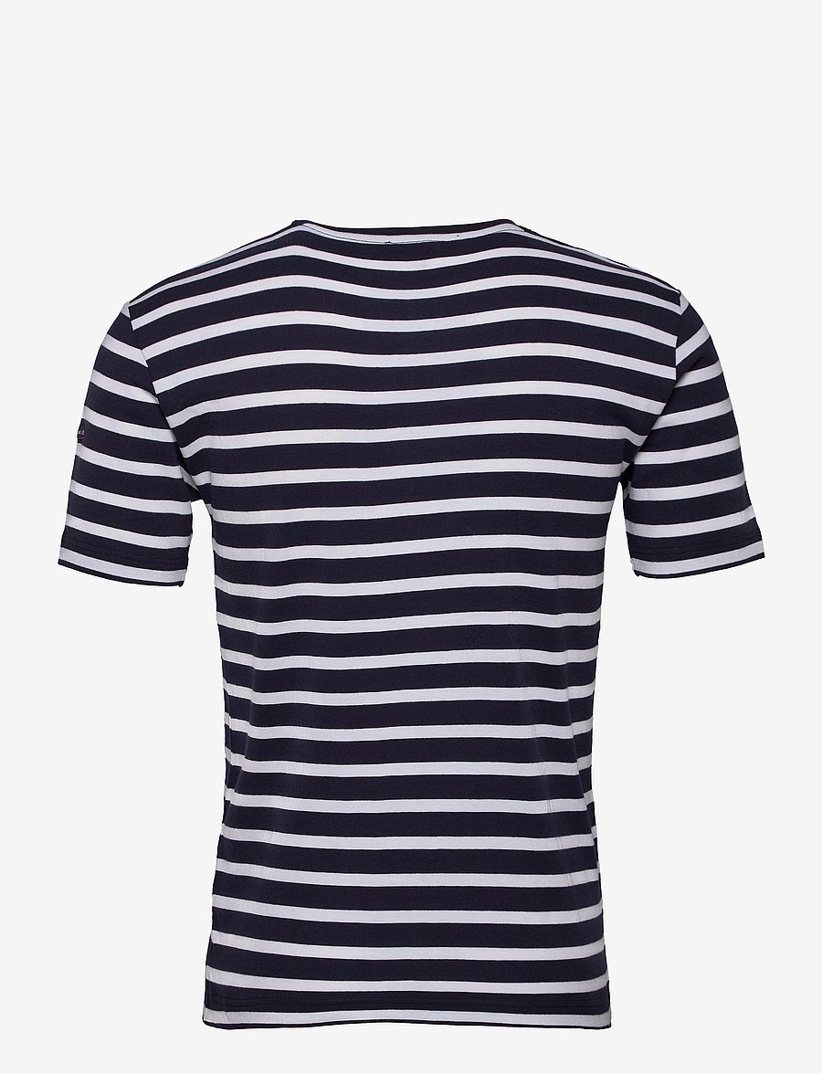 Armor Lux - Morgat Men's Striped Shirt - lühikeste varrukatega t-särgid - navy/white - 2