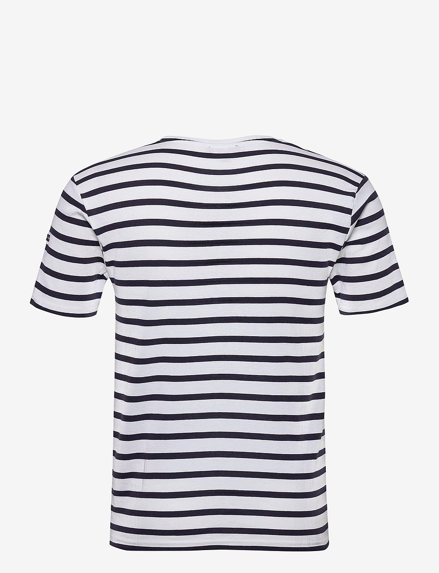 Armor Lux - Morgat Men's Striped Shirt - lühikeste varrukatega t-särgid - white/navy - 2