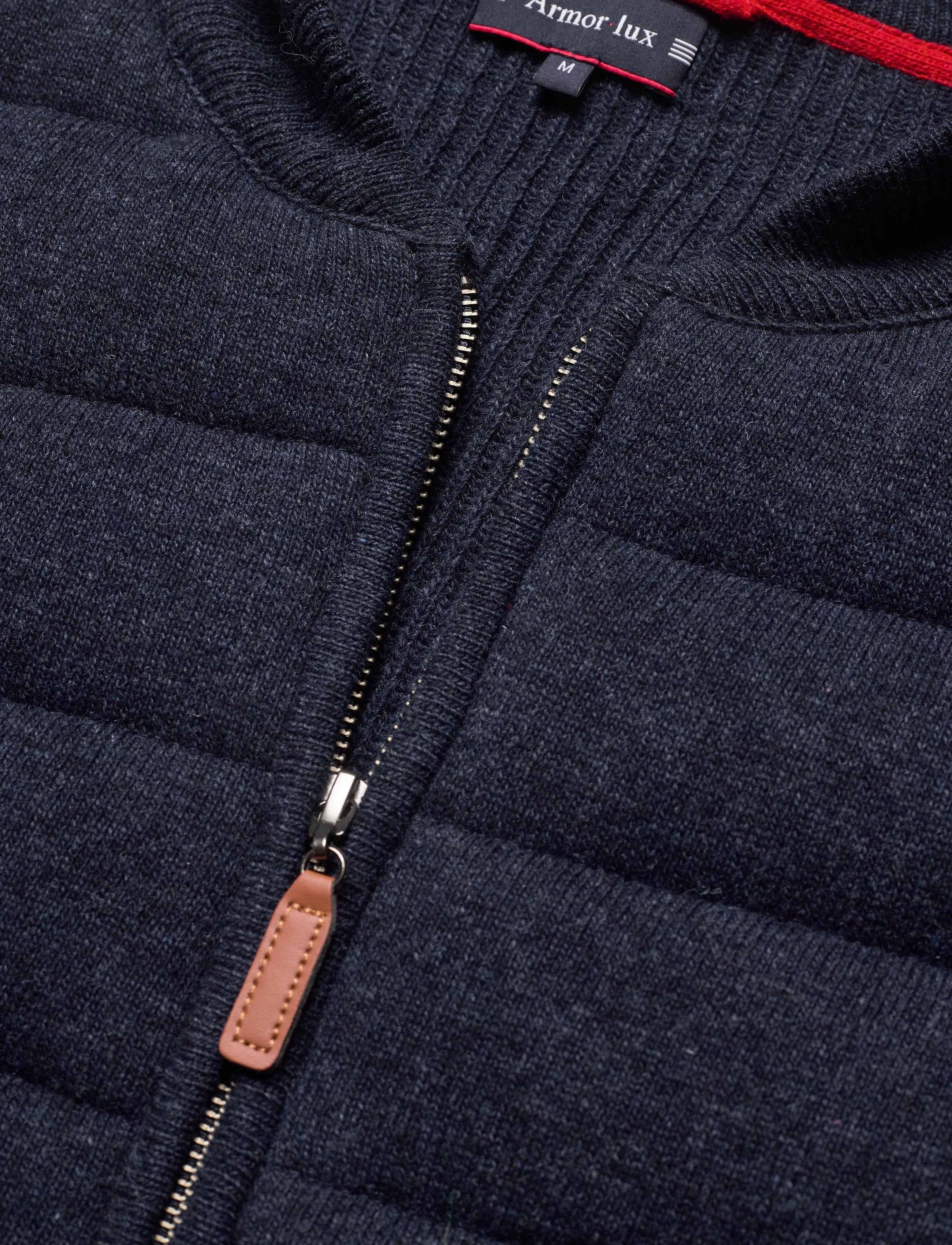Armor Lux - Quilted Cardigan - navire chiné - 2