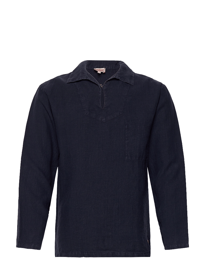 Armor Lux - Heritage Linen Smock - basic skjortor - marine deep - 1