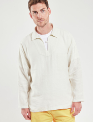 Armor Lux - Linen Fisherman's smock Héritage - basic shirts - oyster clair - 2