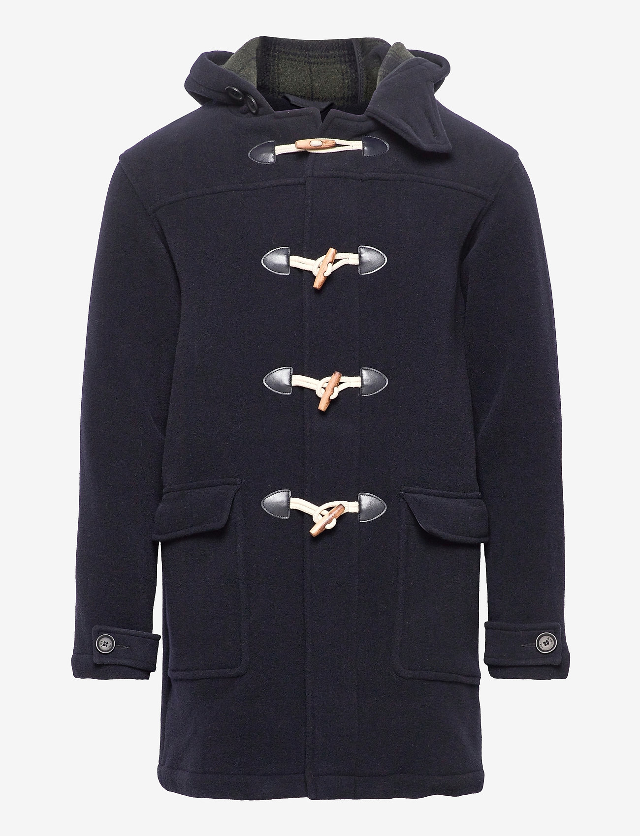 Armor Lux - Duffle-coat Héritage - rich navy/carreaux epicea - 0