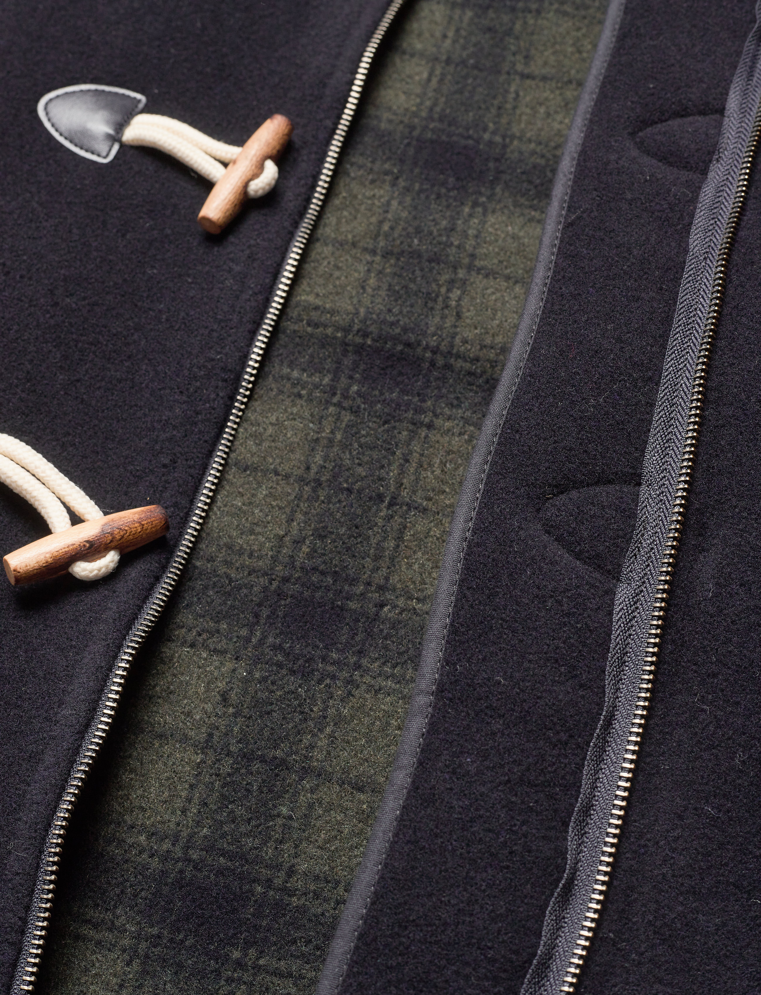 Armor Lux - Duffle-coat Héritage - rich navy/carreaux epicea - 4