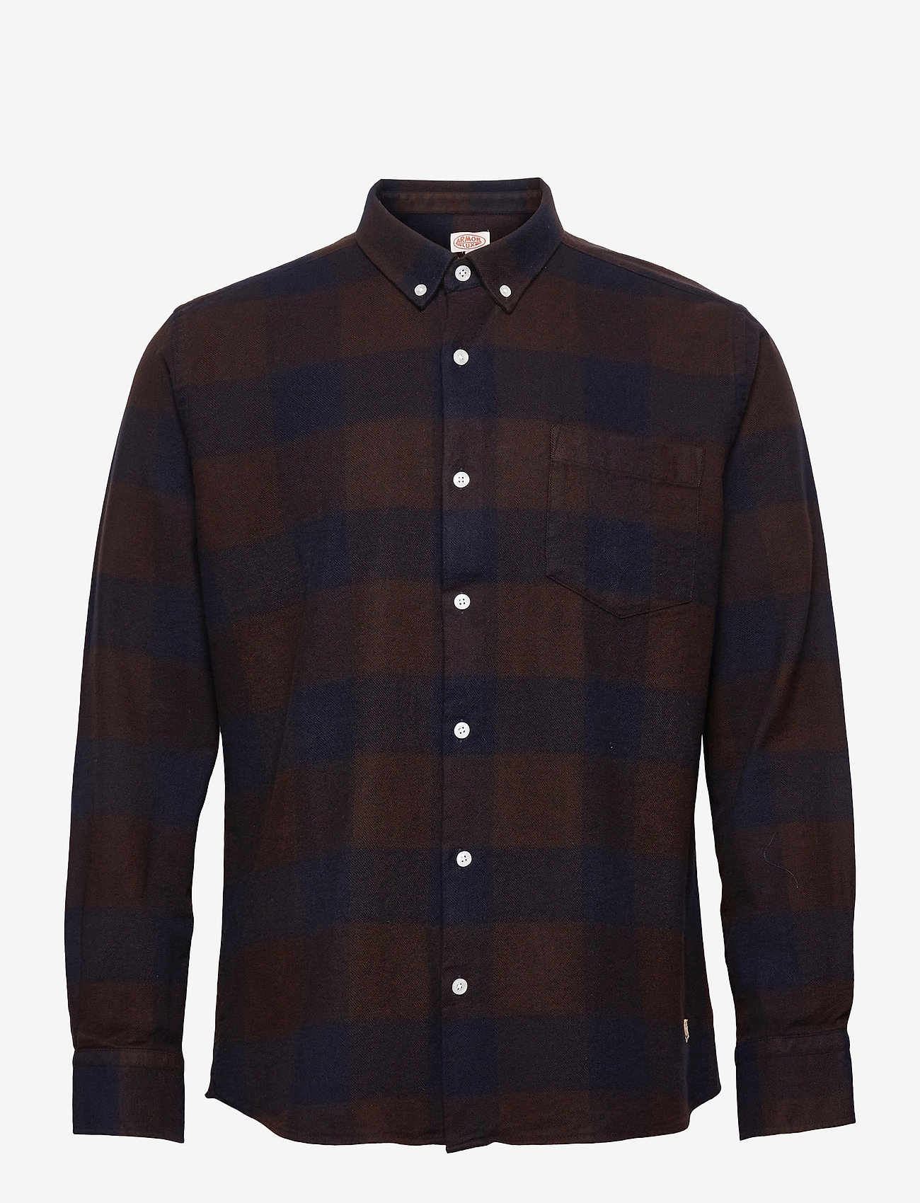 Armor Lux - Overshirt - checkered sienne/navire - 0