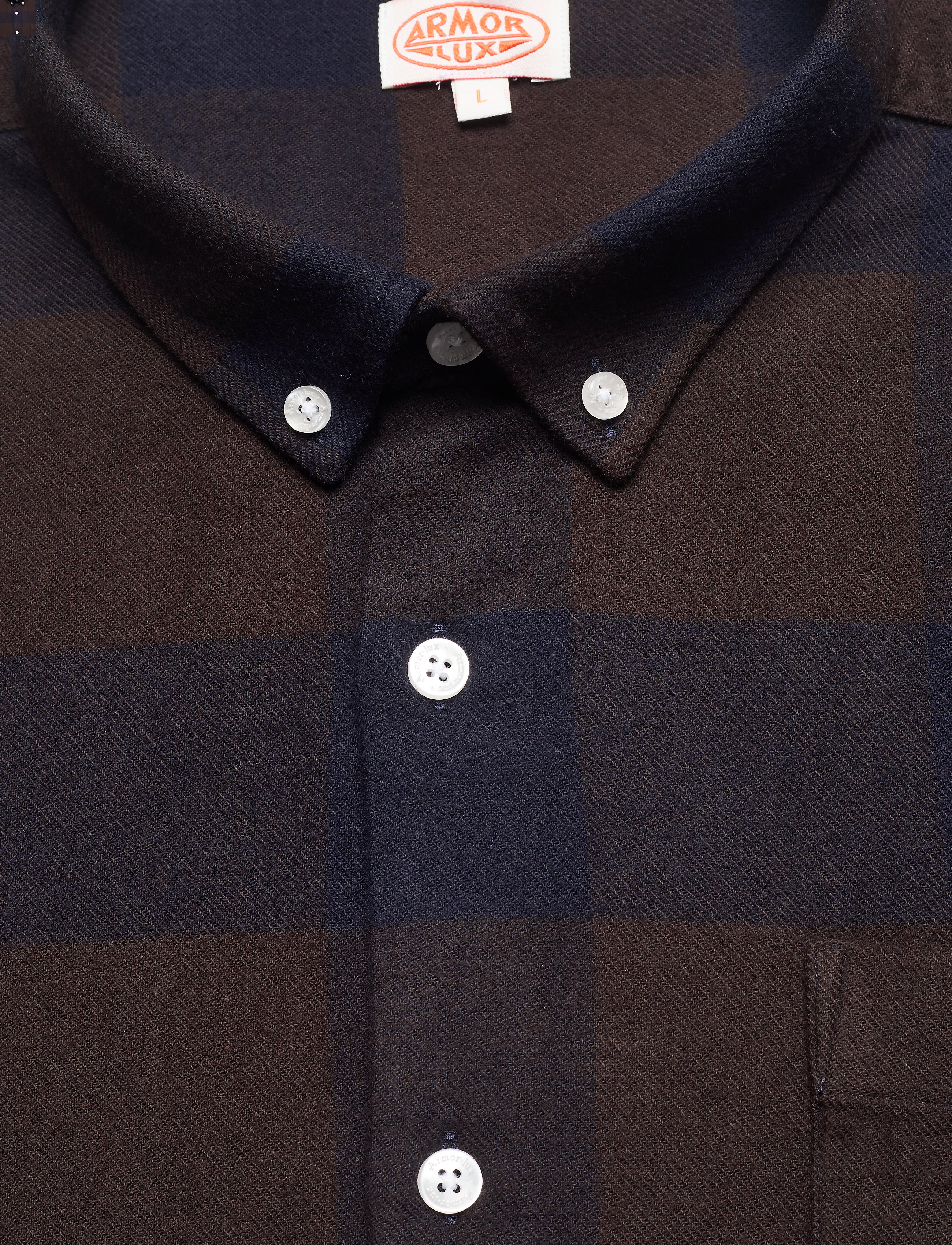 Armor Lux - Overshirt - checkered sienne/navire - 2