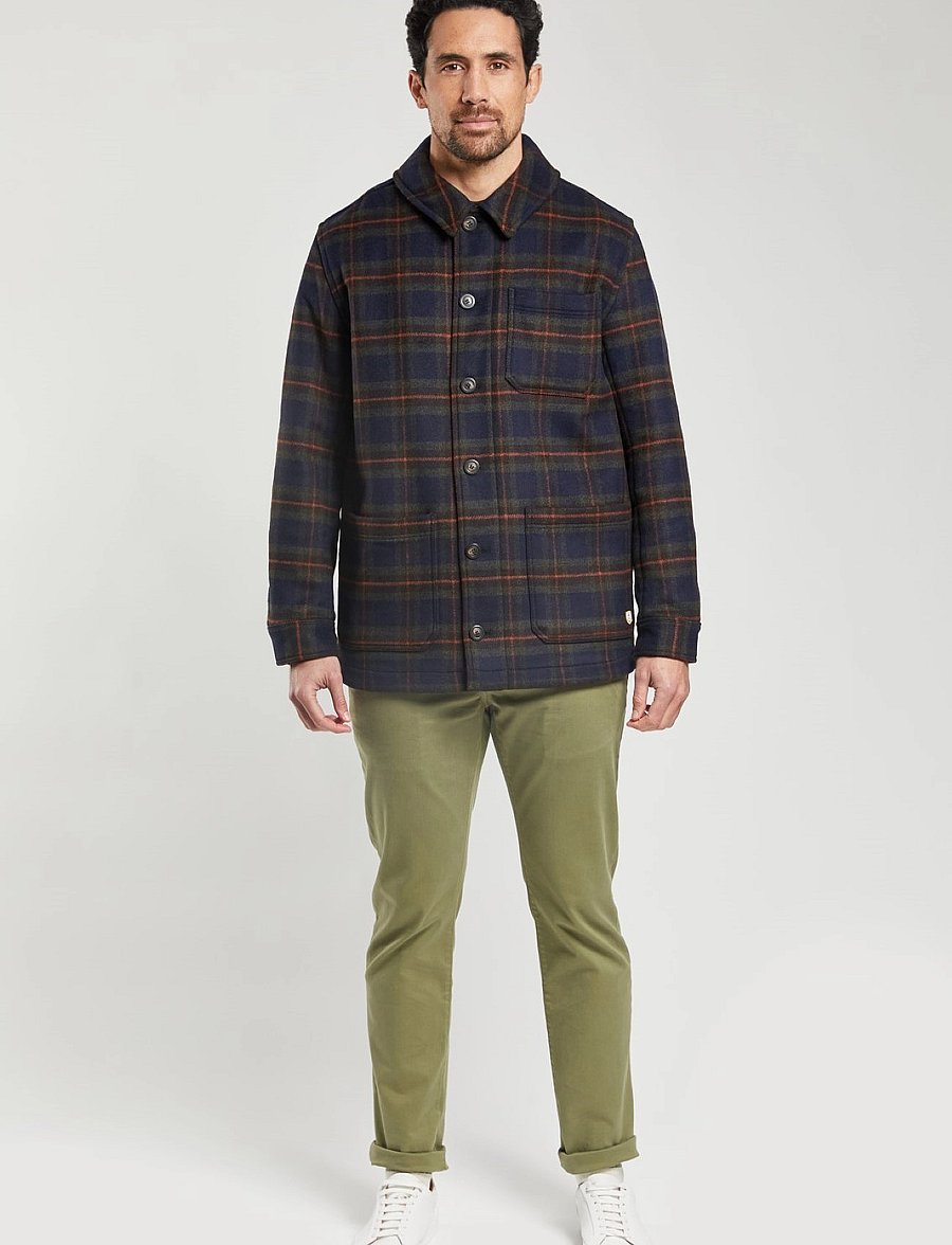 Armor Lux - Jacket Héritage - frühlingsjacken - navy/sherwood/tajine - 0