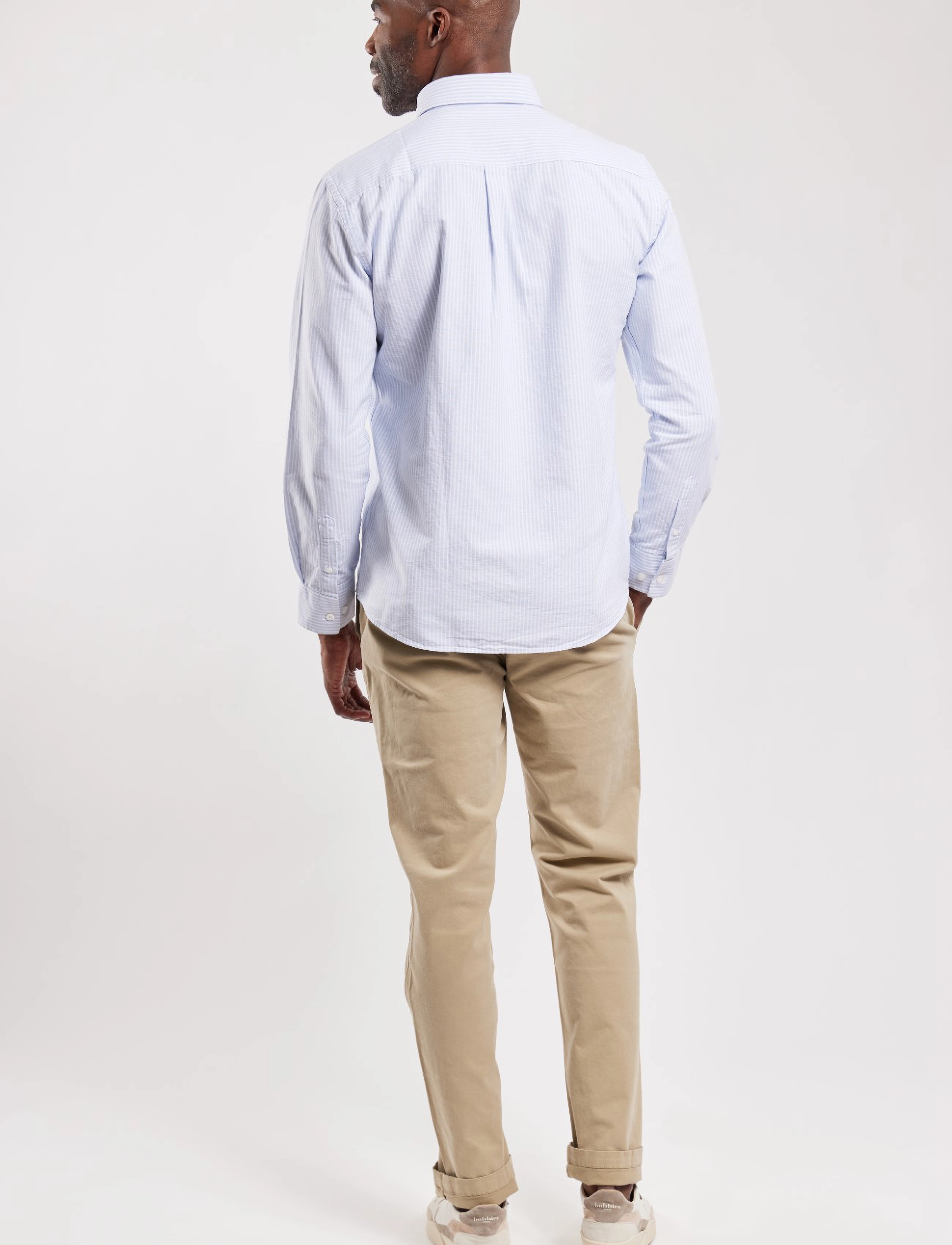 Armor Lux - Oxford Shirt - sky blue/milk - 5